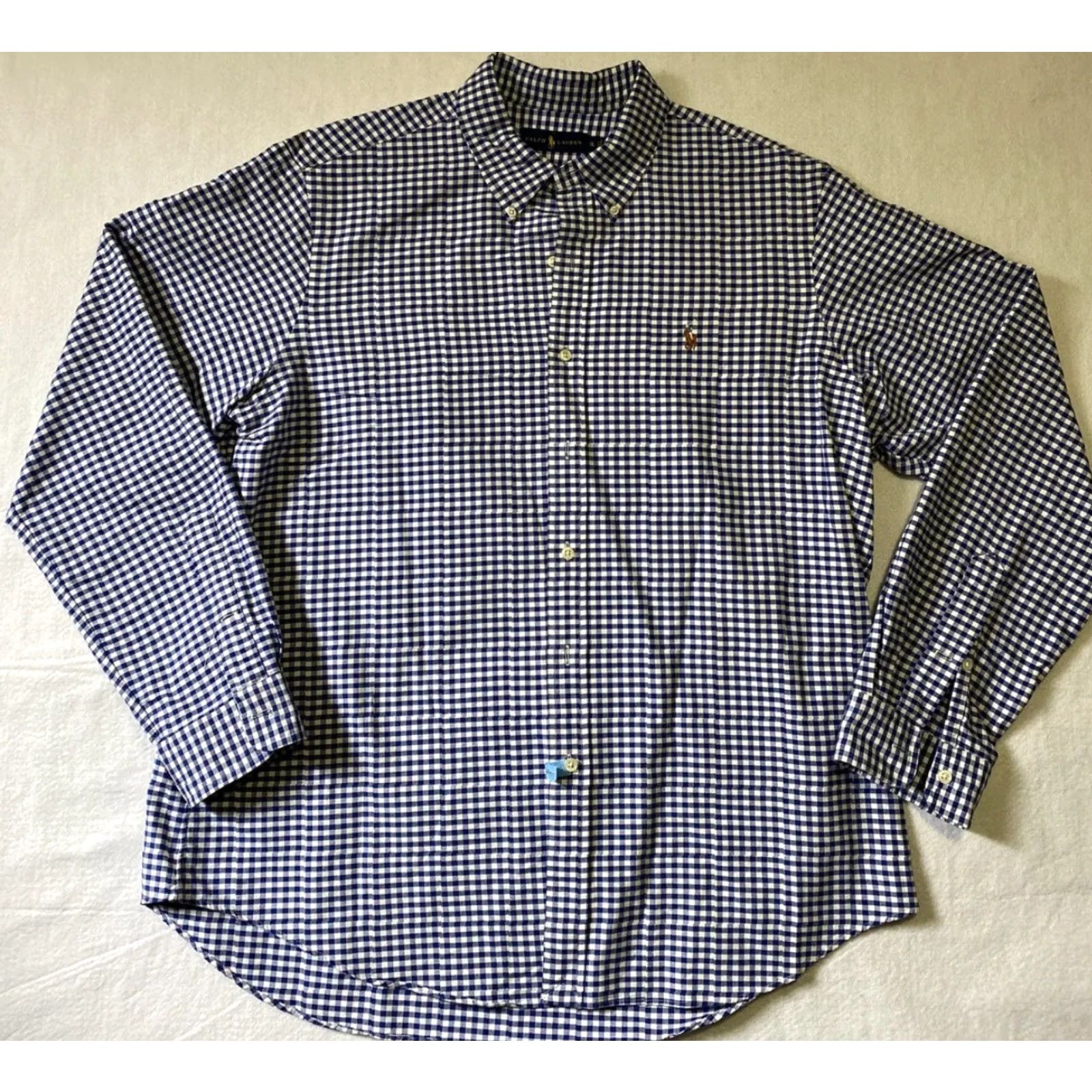 Polo Ralph Lauren Polo Ralph Lauren Dress Shirt Men’s XL Long Sleeve Button Down Blue 25-22 Size 46R - 2 Thumbnail