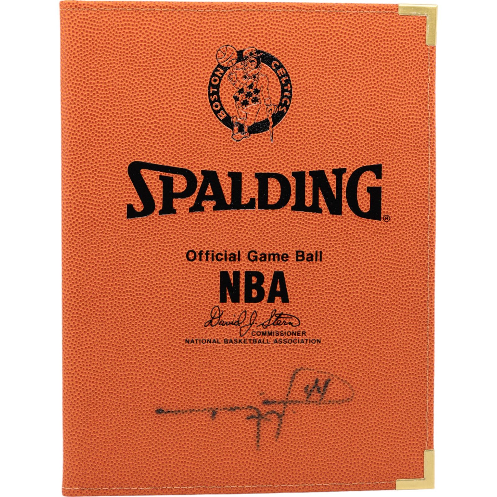 NBA Boston Celtics Game Ball Spalding Notepad Rick Fox AUTO Size ONE SIZE - 1 Thumbnail