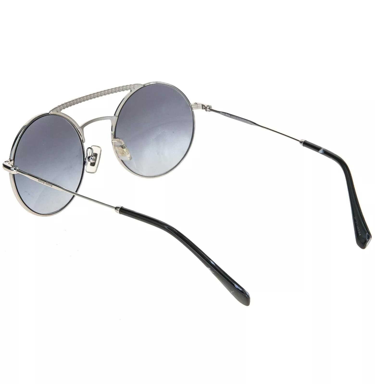 Miu Miu MIU MIU SOCIETE MU52VS CRYSTAL Bar Silver Blue Round 52V Size ONE SIZE - 6 Thumbnail