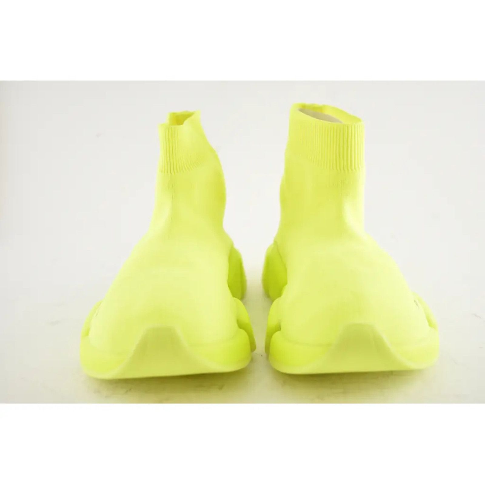 Balenciaga Balenciaga Speed 2.0 Sock Fluo Yellow Neon High Top Knit Size US 7 / IT 37 - 5 Thumbnail