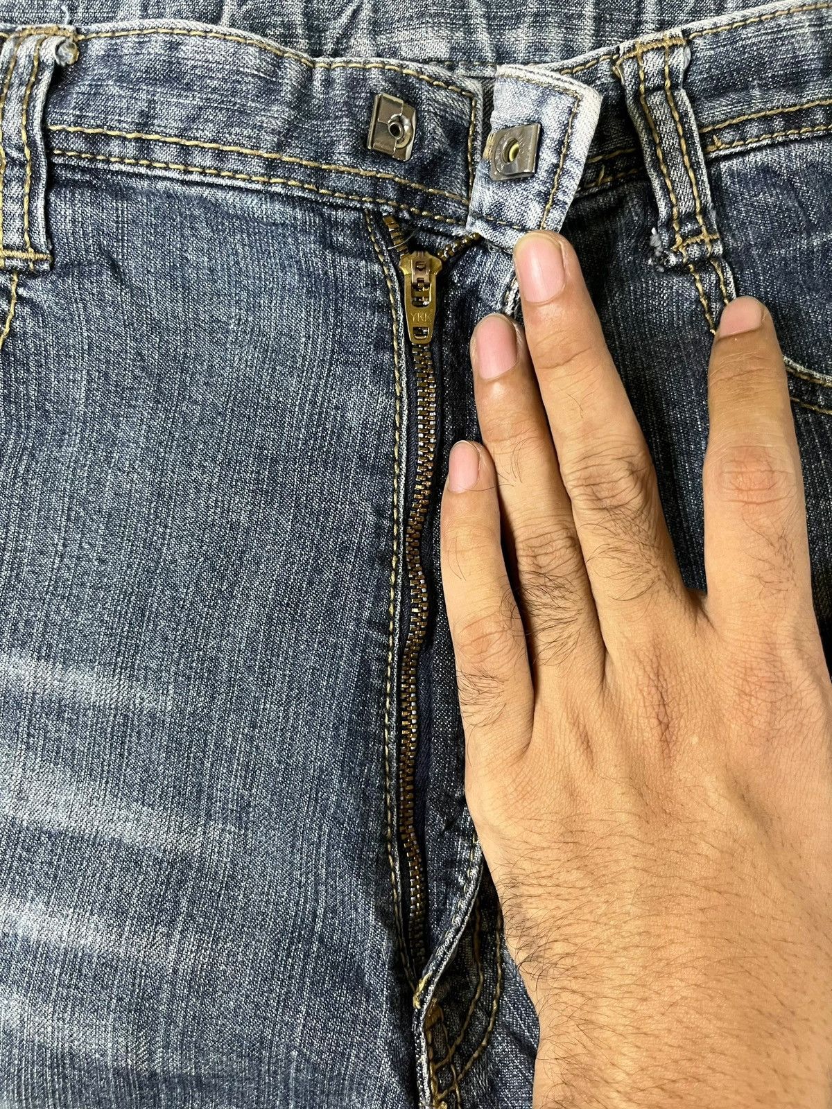 Japanese Brand SALES🔥Vintage Japanese Faded Wash Carpenter Loose Jeans Size US 30 / EU 46 - 3 Thumbnail