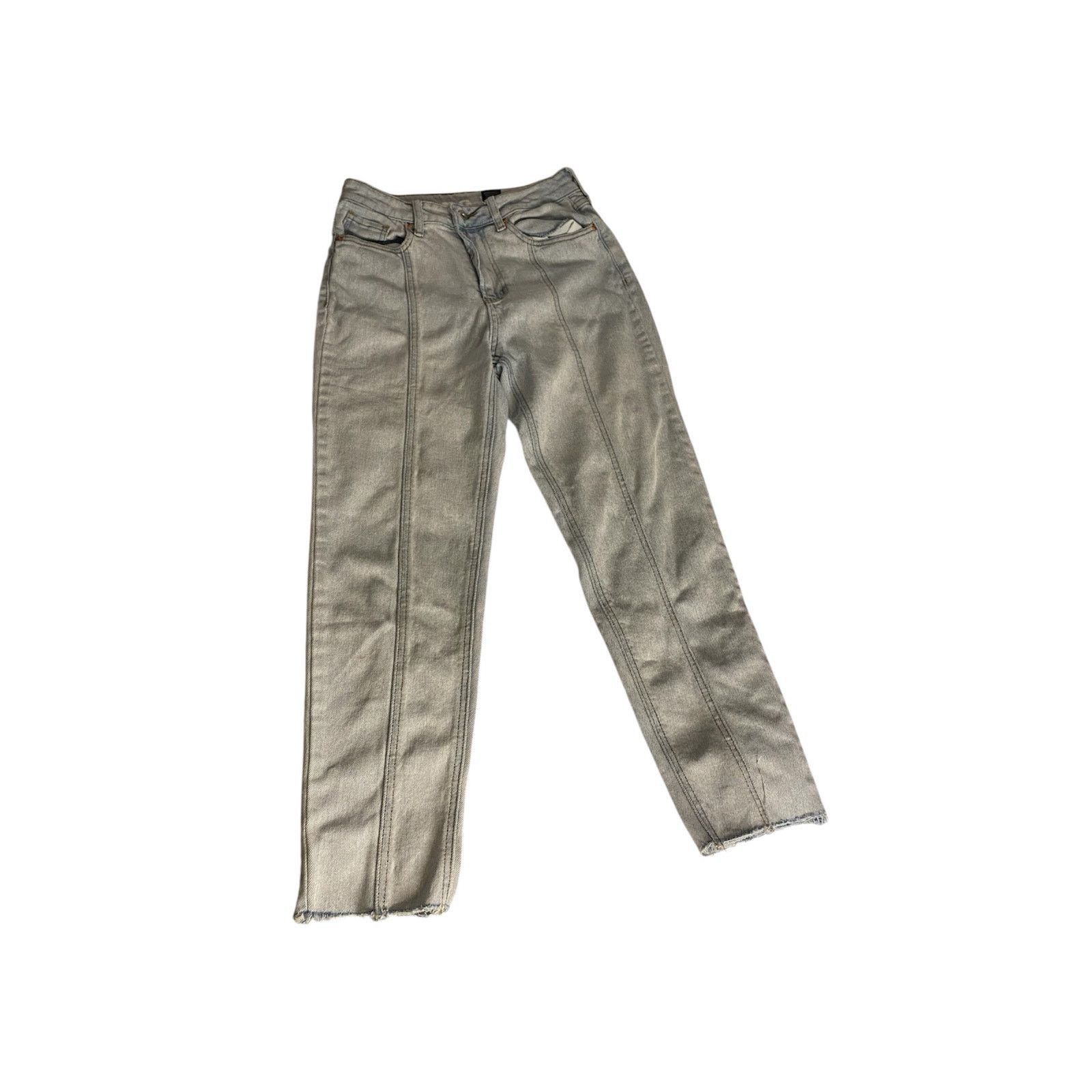 Other Y2K Vintage Inspired High Rise Mom Jeans Gray Seam S.O.N.G. Size 27" / US 4 / IT 40 - 2 Thumbnail