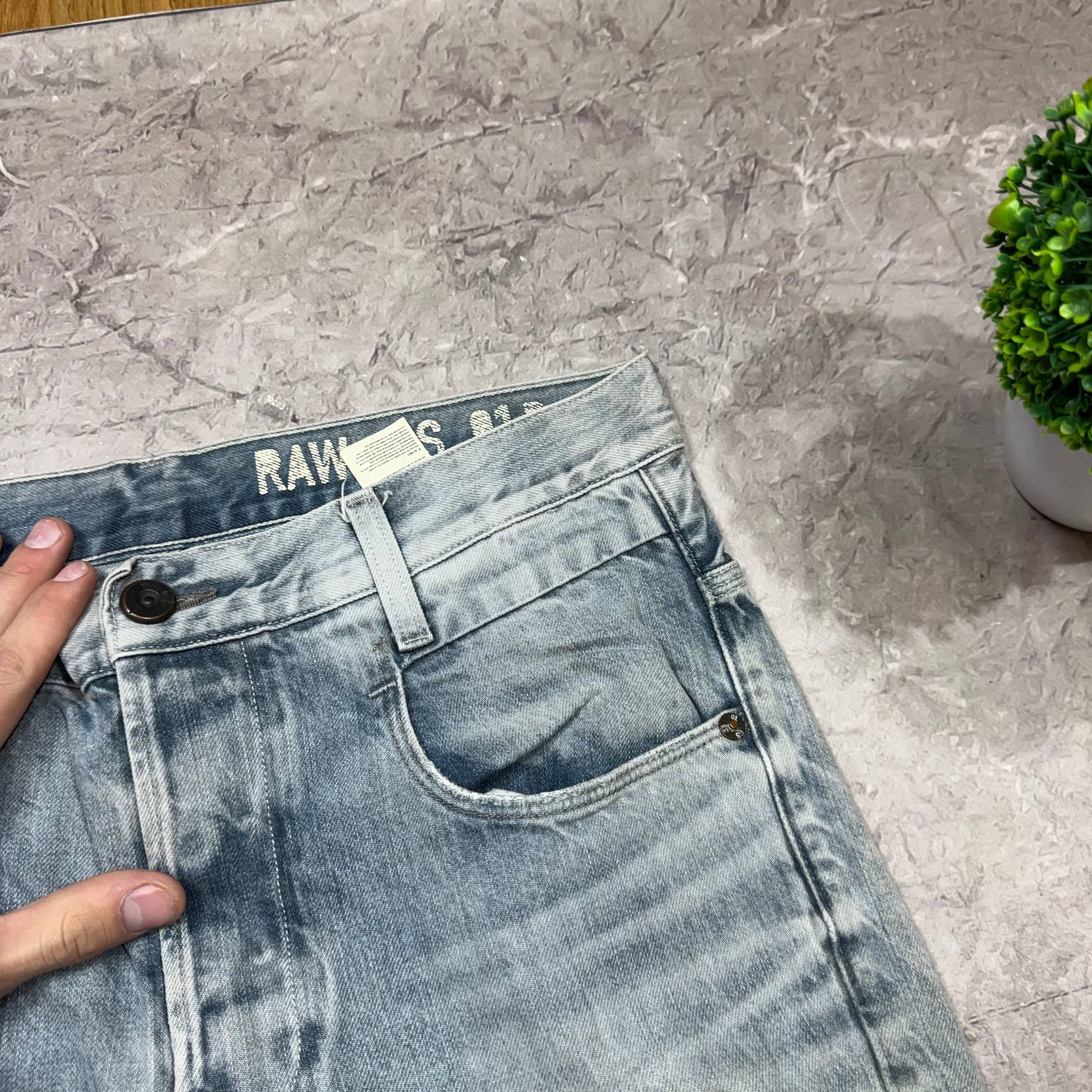 G-Star G-Star Raw Big Logo Denim Baggy Faded Y2K Jeans Mens Size Size US 33 - 8 Thumbnail