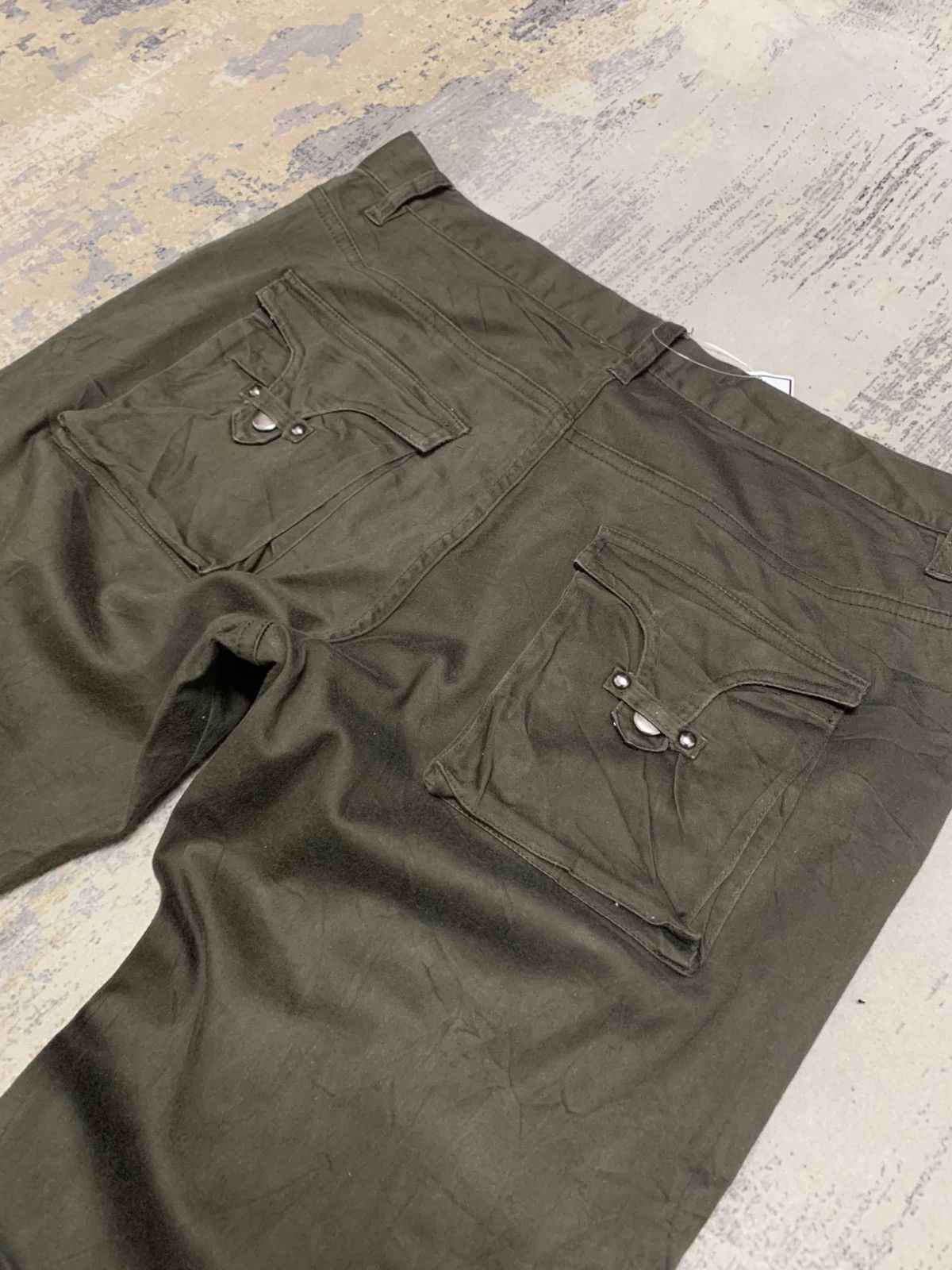 If Six Was Nine Semantic Design Cyber Y2K Bondage Flare Cargo Pants Size US 32 / EU 48 - 13 Thumbnail