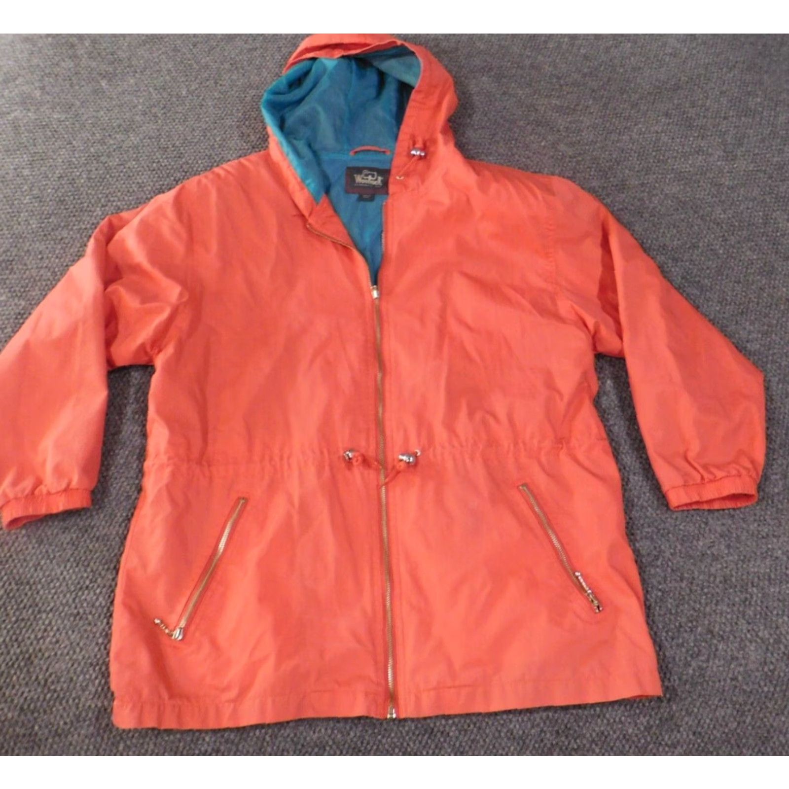 Vintage Woolrich Jacket Womens L Pink Windbreaker Zip RegularFit Lined Nylon Knit Polyester Cotton Fall Spring Casual Mens? Womens Size L / US 10 / IT 46 - 2 Thumbnail