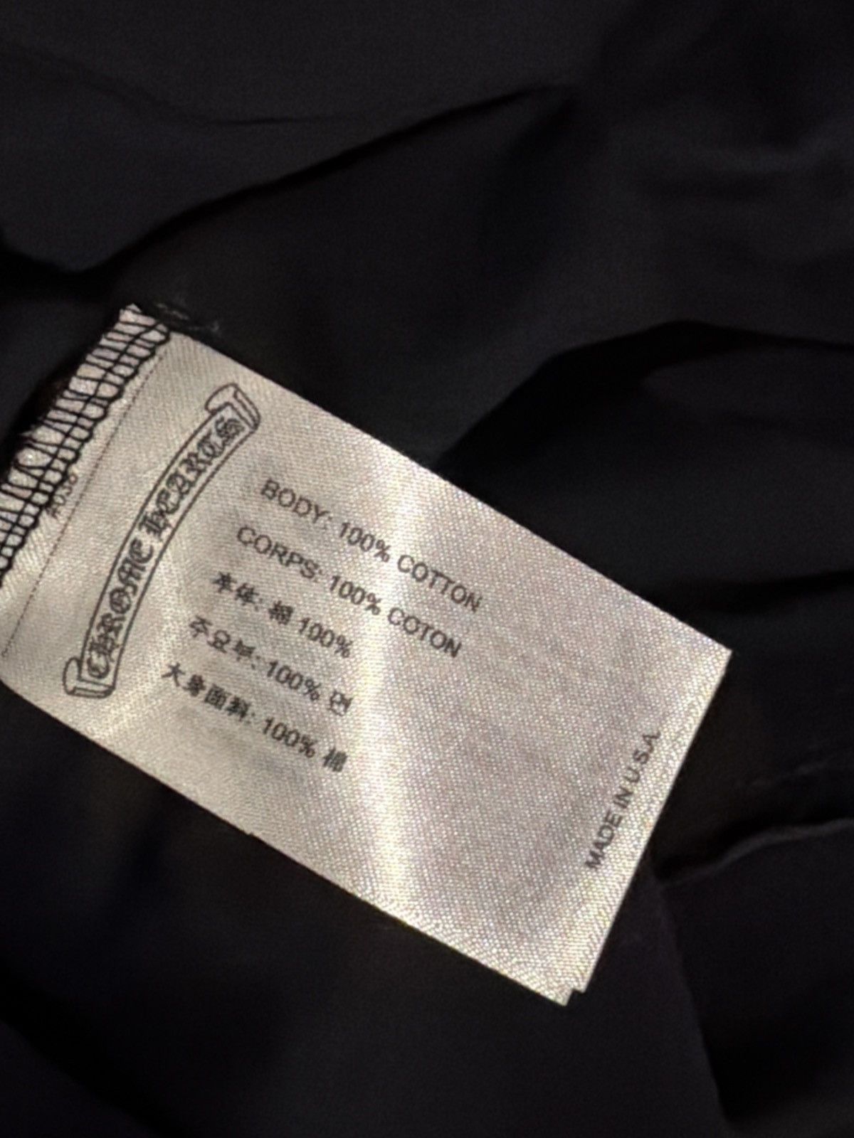 Chrome Hearts Chrome hearts neck logo t shirt black gold large Size US L / EU 52-54 / 3 - 8 Thumbnail