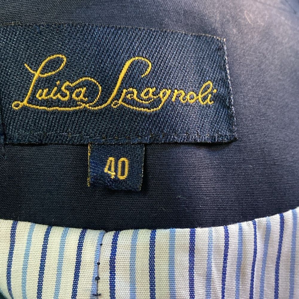 Other Luisa Spagnoli Navy Blazer Size 40 Fits XS Size XS / US 0-2 / IT 36-38 - 7 Thumbnail