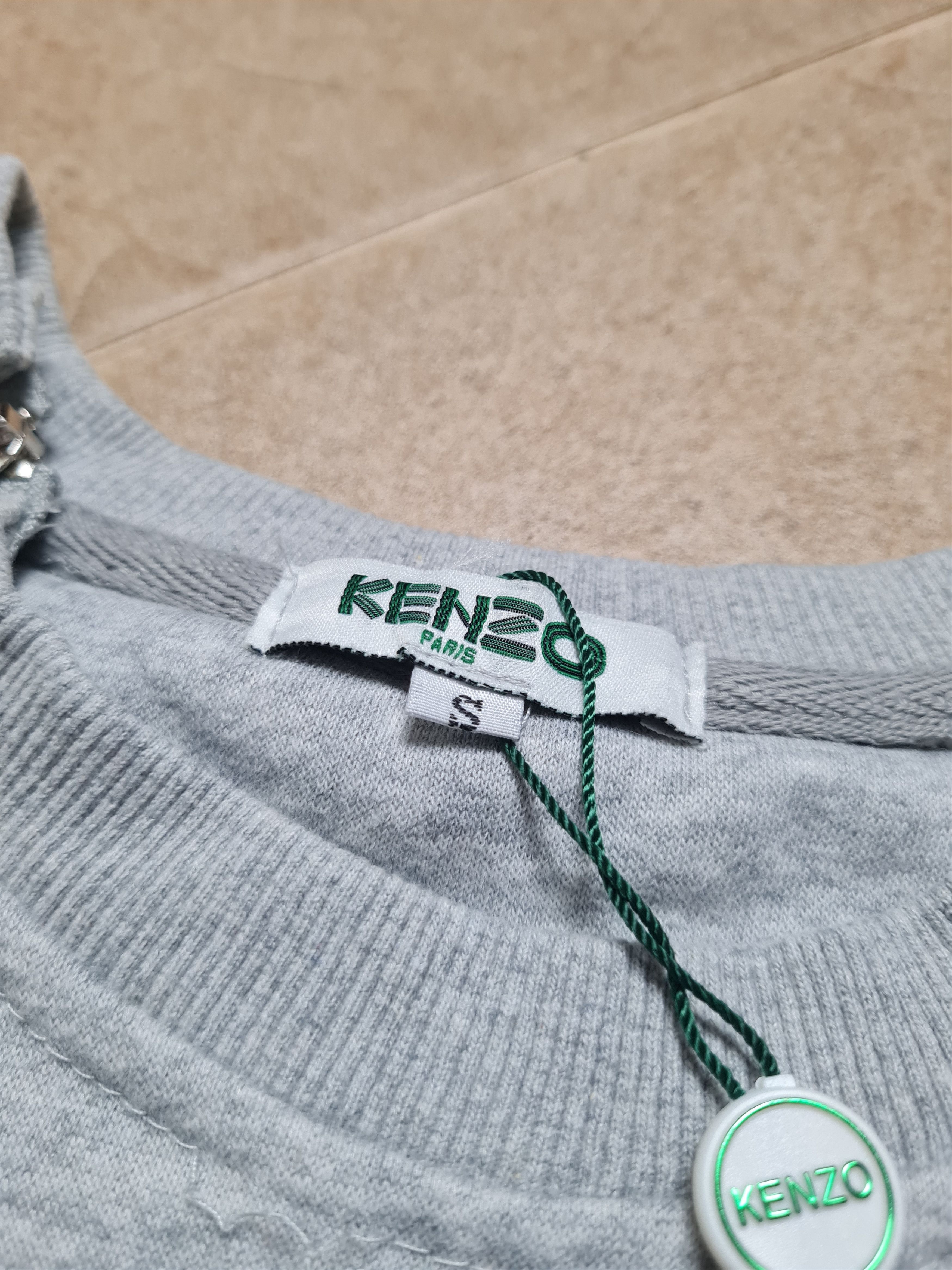 Kenzo Womens Sweatshirt KENZO big Logo Tiger Eyes Crewneck Jungle Size S / US 4 / IT 40 - 19 Thumbnail