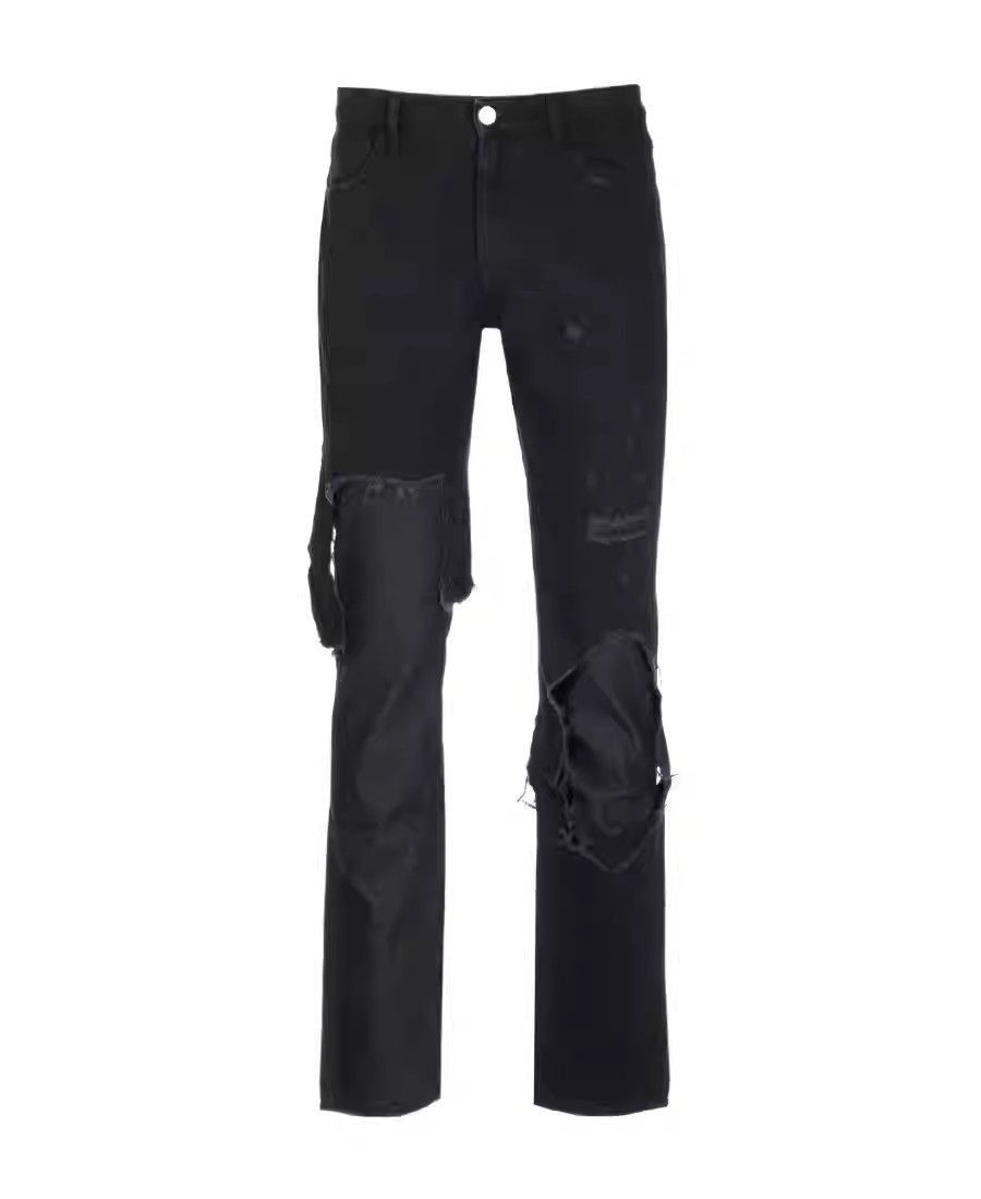Raf Simons Raf Simons double layer ripped jeans Size US 30 / EU 46 - 3 Thumbnail