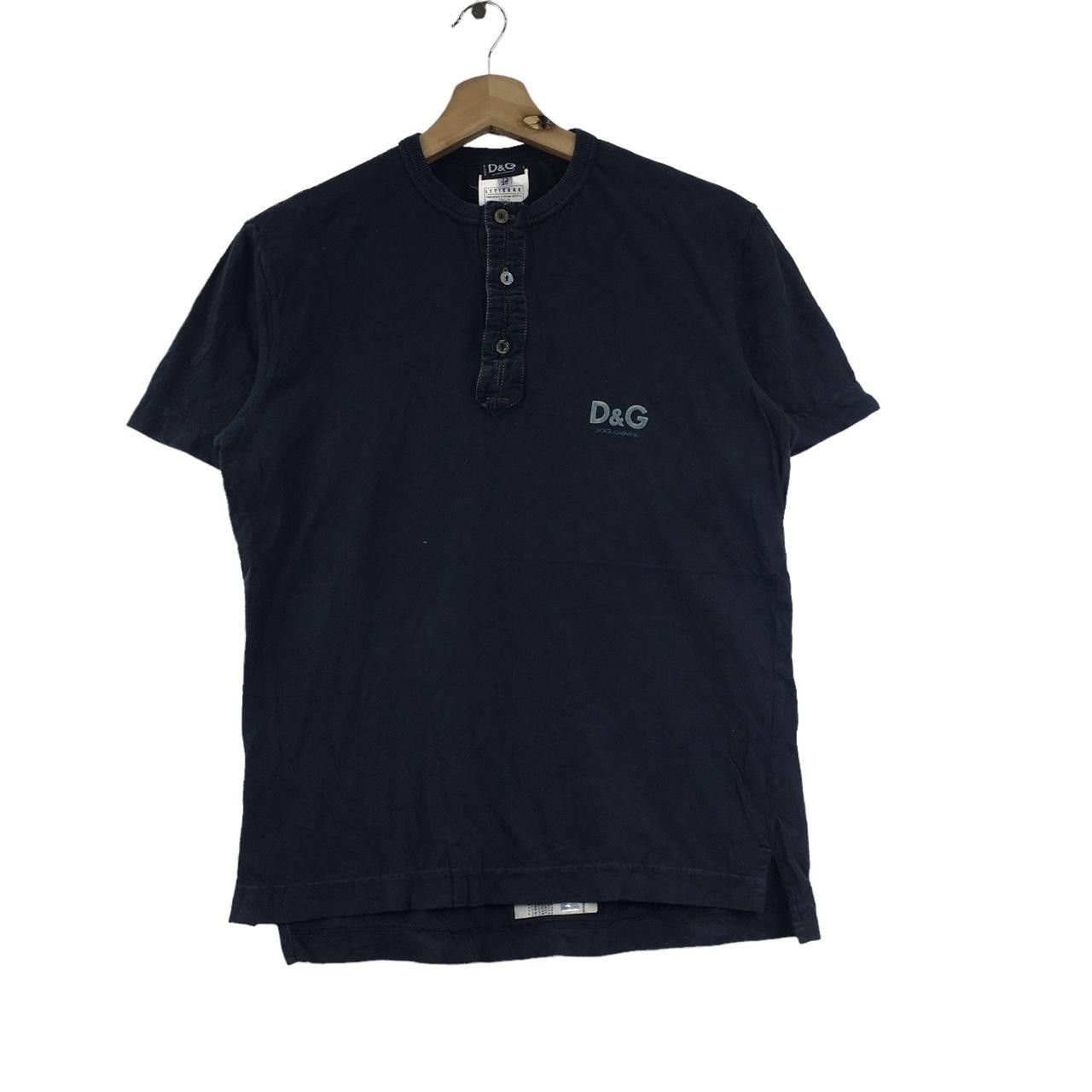 Vintage Vtg DOLCE GABBANA D&G Think Positive Henley Tee Shirt Size S / US 4 / IT 40 - 1 Thumbnail