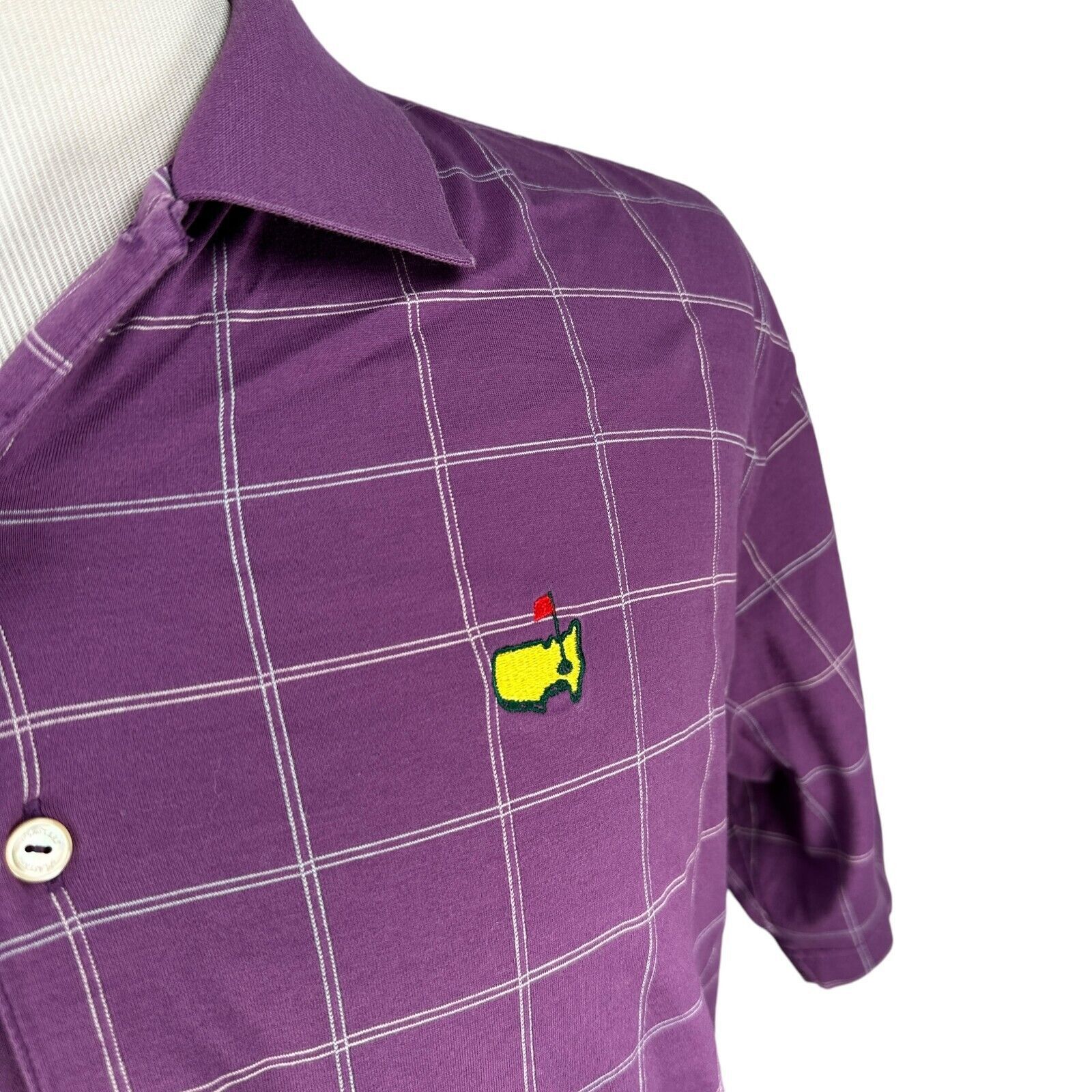 Masters by Peter Millar Orange & Purple offers Striped Golf Polo