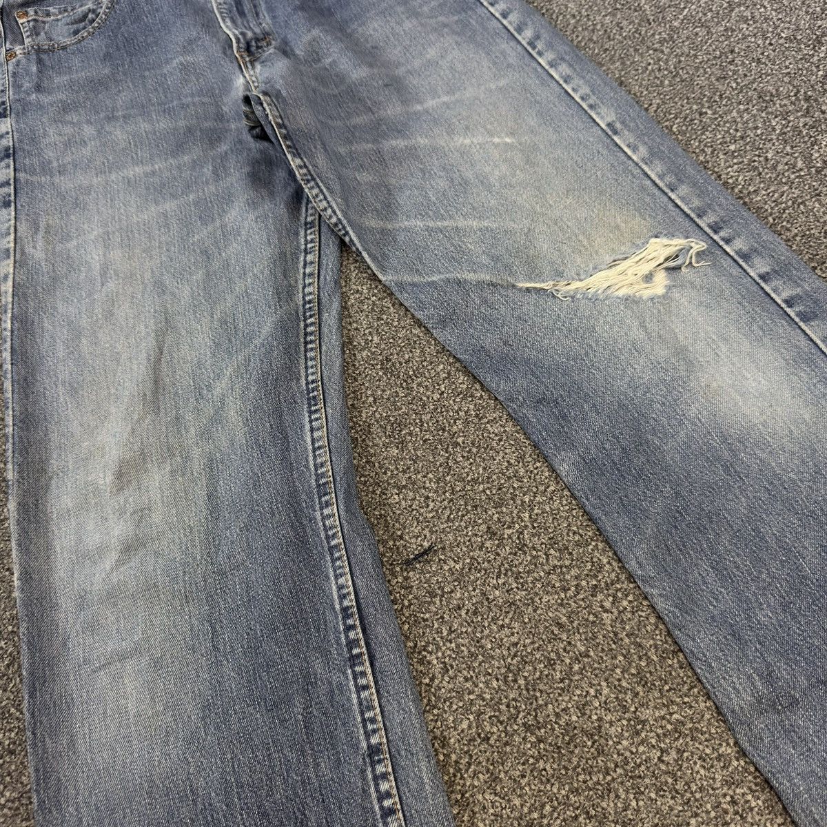 Engineered Garments × Levi's 🇺🇸 Vintage 1997 Levis 519 Faded Aging Denim Made In Usa W31 Size US 31 - 4 Thumbnail