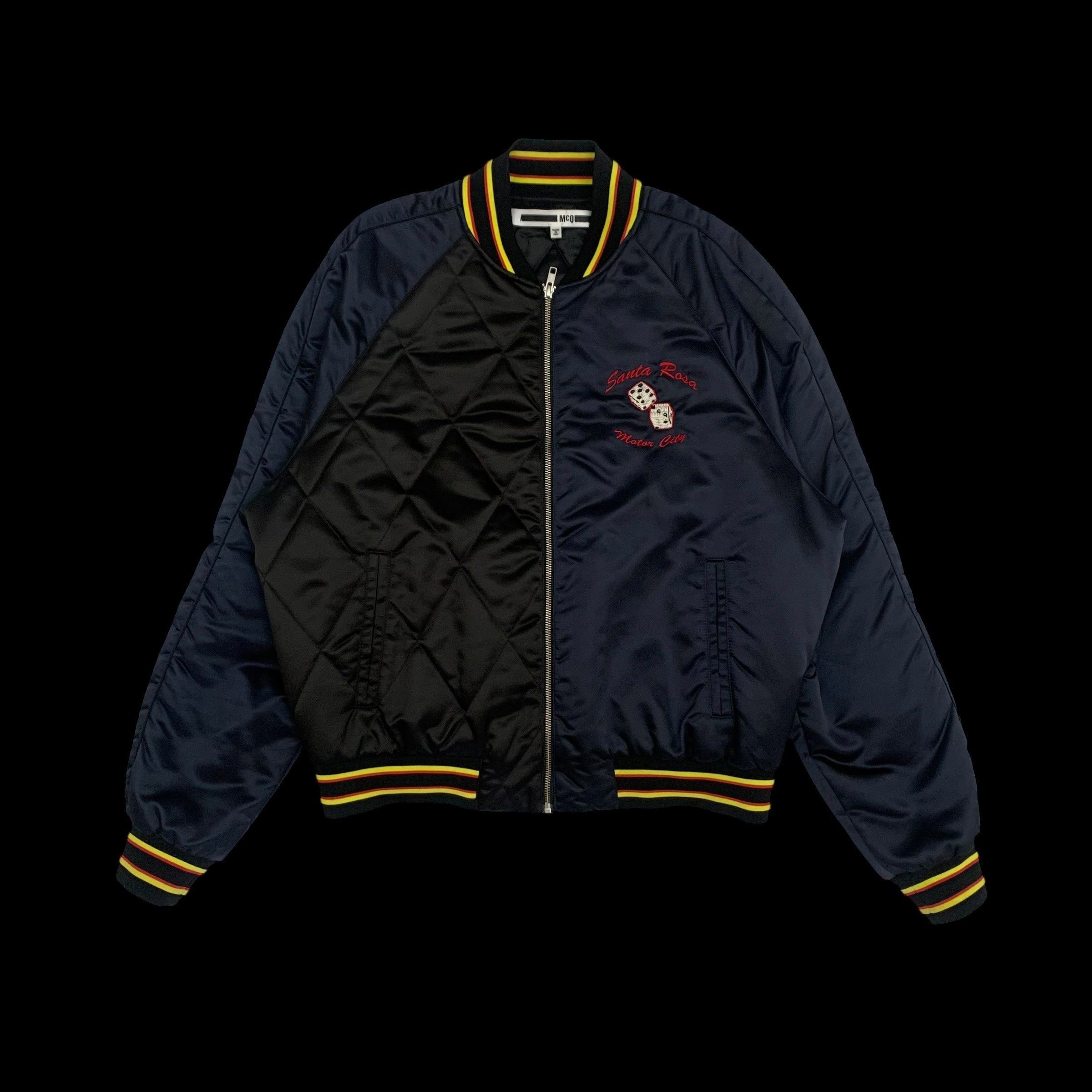 Alexander McQueen Motor City Two Tone Silk Blend Quilted Bom