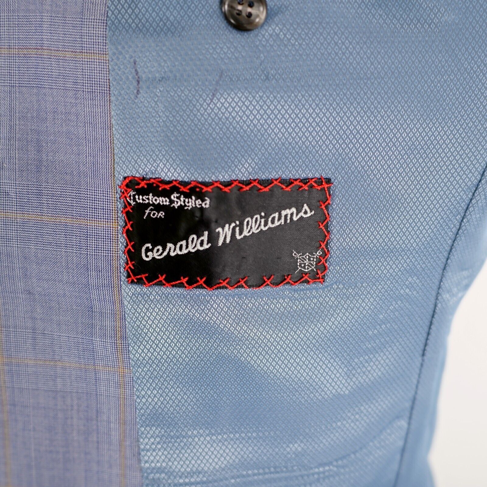 Vitale Barberis Canonico Vitale Barberis Canonico Super 140s Blue Plaid 2 Piece Vest Size 42L - 11 Thumbnail