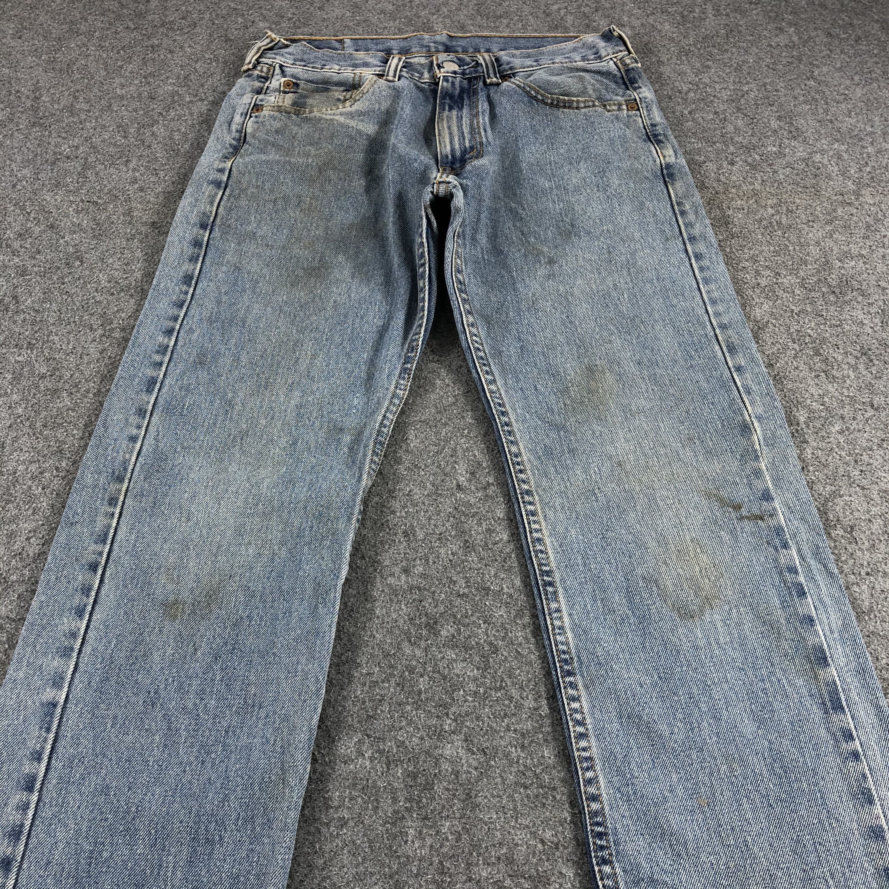 Levi's Vintage Levis 505 Jeans Faded Blue Denim KJ555 Size US 29 - 3 Thumbnail