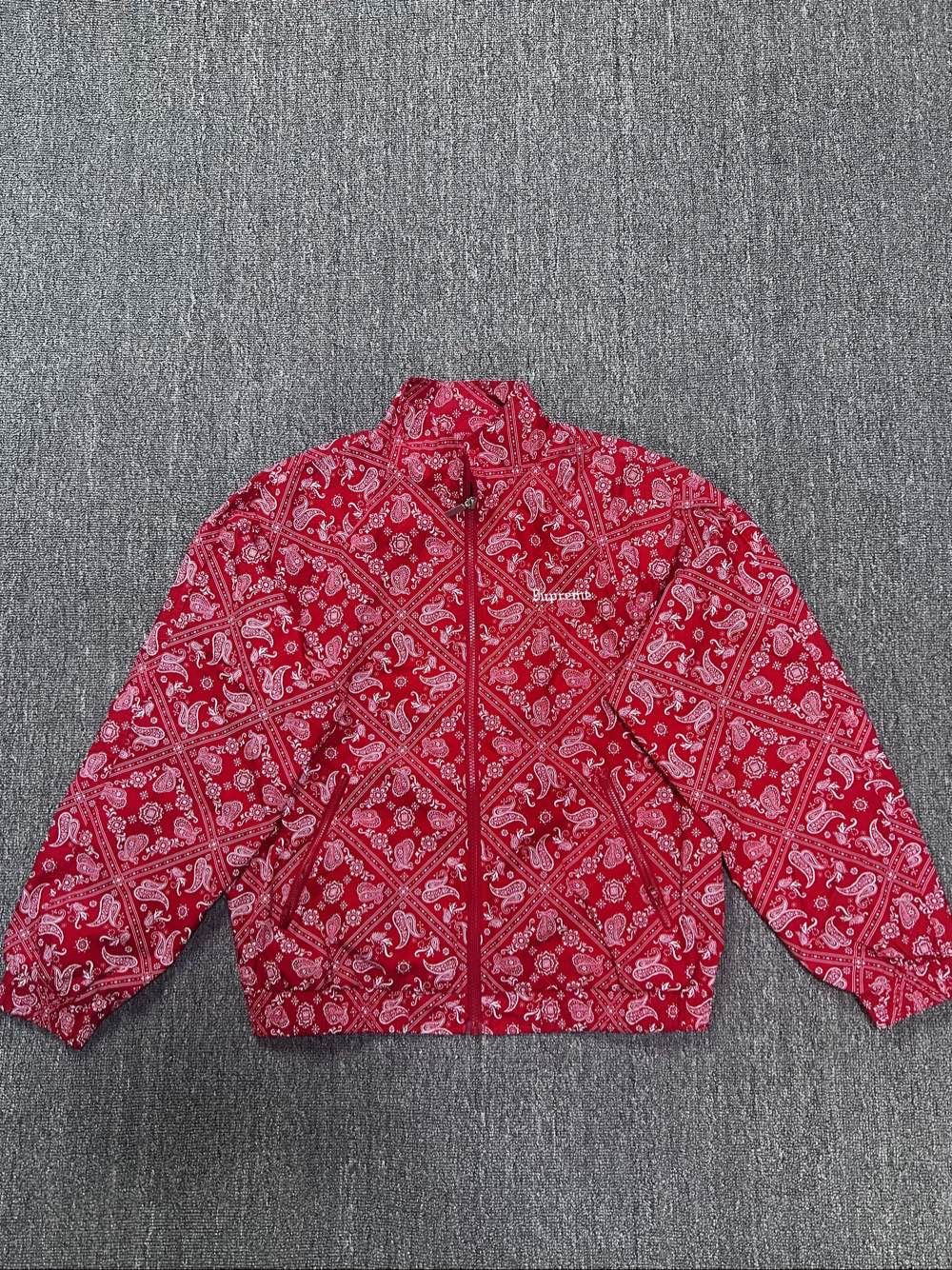 Supreme Supreme Bandana Track Jacket Red Size S Size US S / EU 44-46 / 1 - 1 Thumbnail