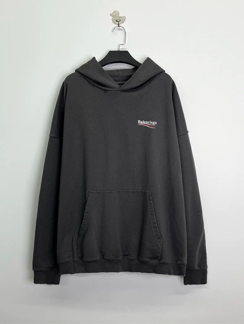 Balenciaga Balenciaga Graphite Grey Waves Coke logo Small Destruction Size US S / EU 44-46 / 1 - 1 Thumbnail