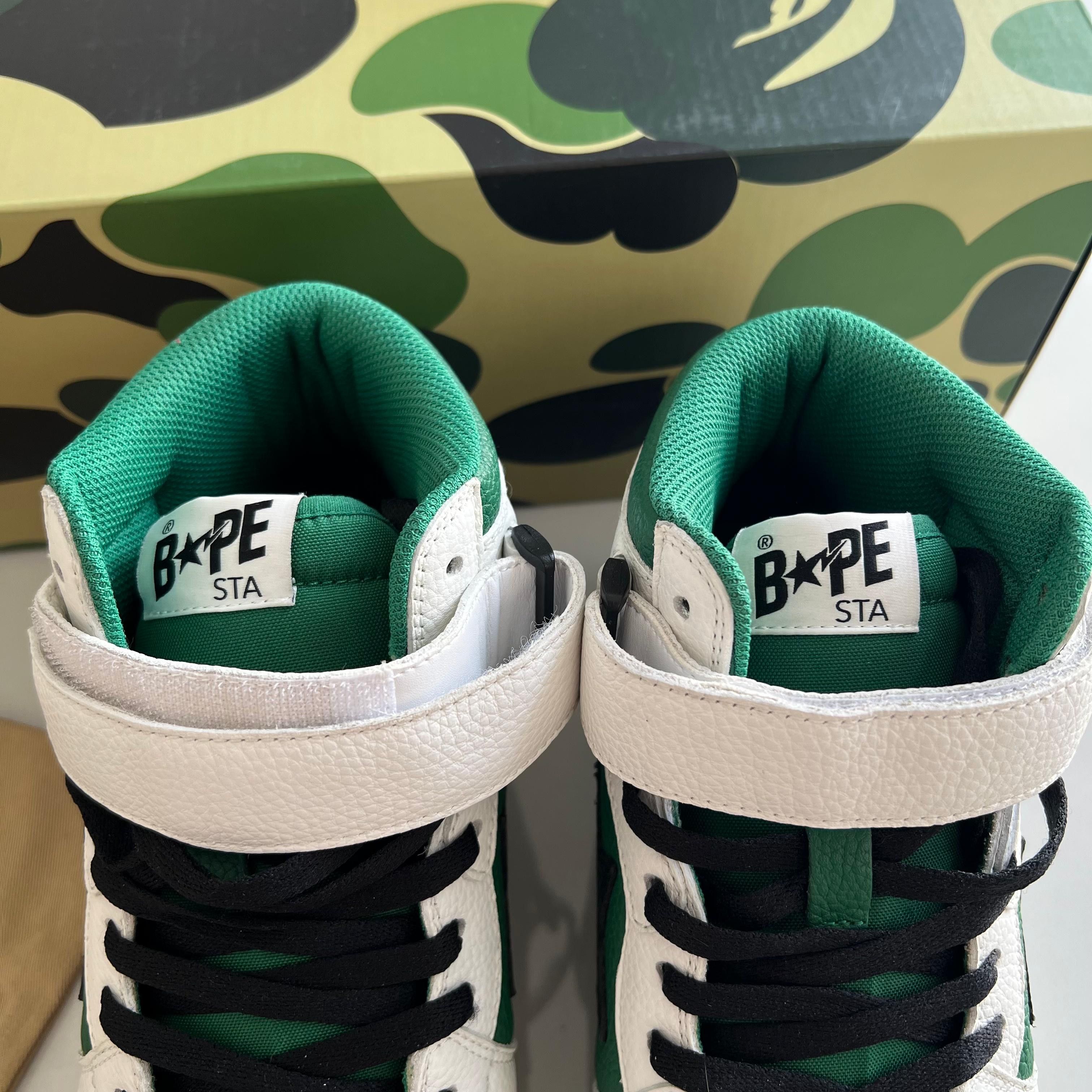 Bape Bapesta Sk8 Green/White 2021 Size US 10.5 / EU 43-44 - 5 Thumbnail
