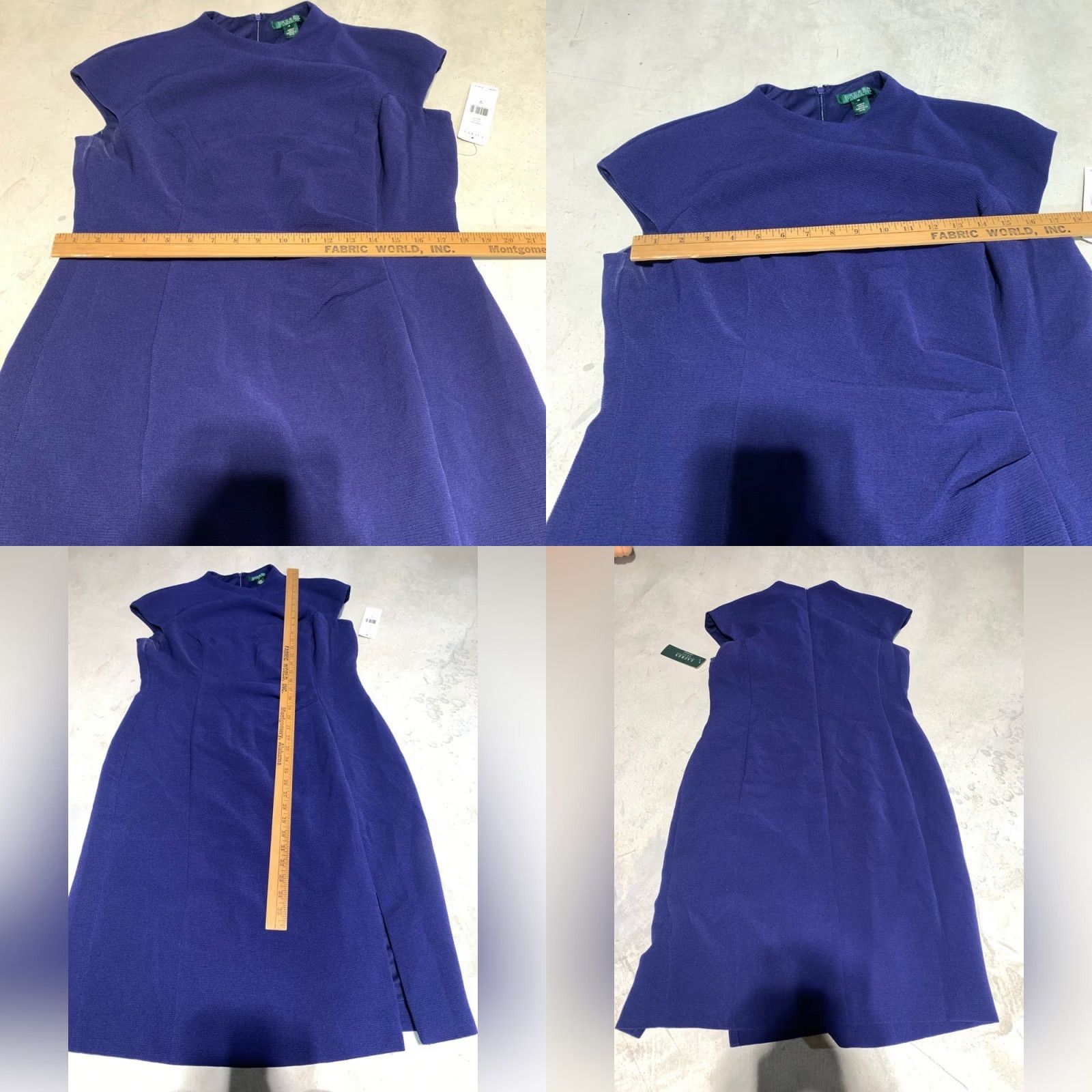 Ralph Lauren Lauren Ralph Lauren Dress Blue 16W NWT Short Women Plus Dress Size XXL / US 16-18 / IT 52-54 - 8 Thumbnail