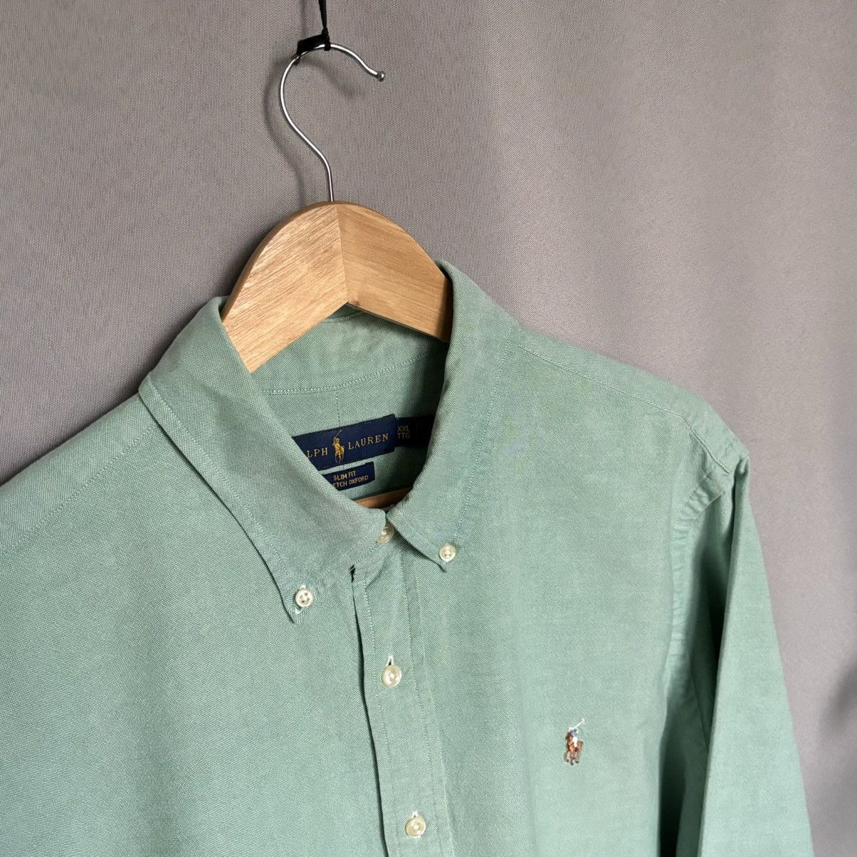 Polo Ralph Lauren Polo Ralph Lauren slim fit stretch oxford xxl green cotton Size US XXL / EU 58 / 5 - 1 Thumbnail