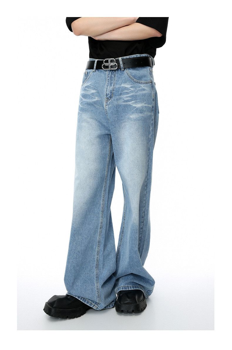 Japanese Brand Vintage American whisker loose straight jeans y2k Size US 32 / EU 48 - 4 Thumbnail