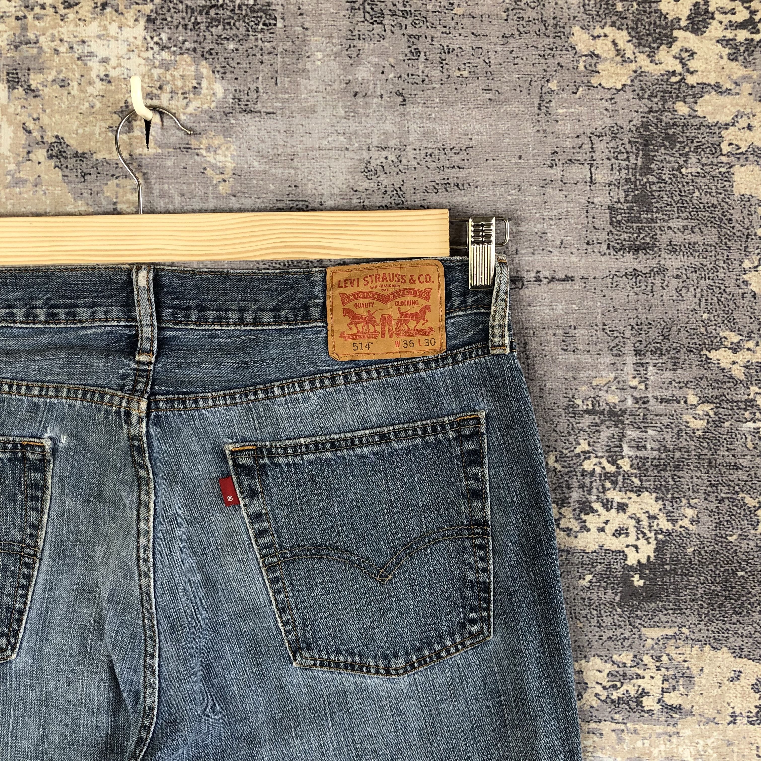 Levi's Vintage Y2k Levis 514 Faded Jeans Levi's Light Wash Denim Size US 36 / EU 52 - 5 Thumbnail