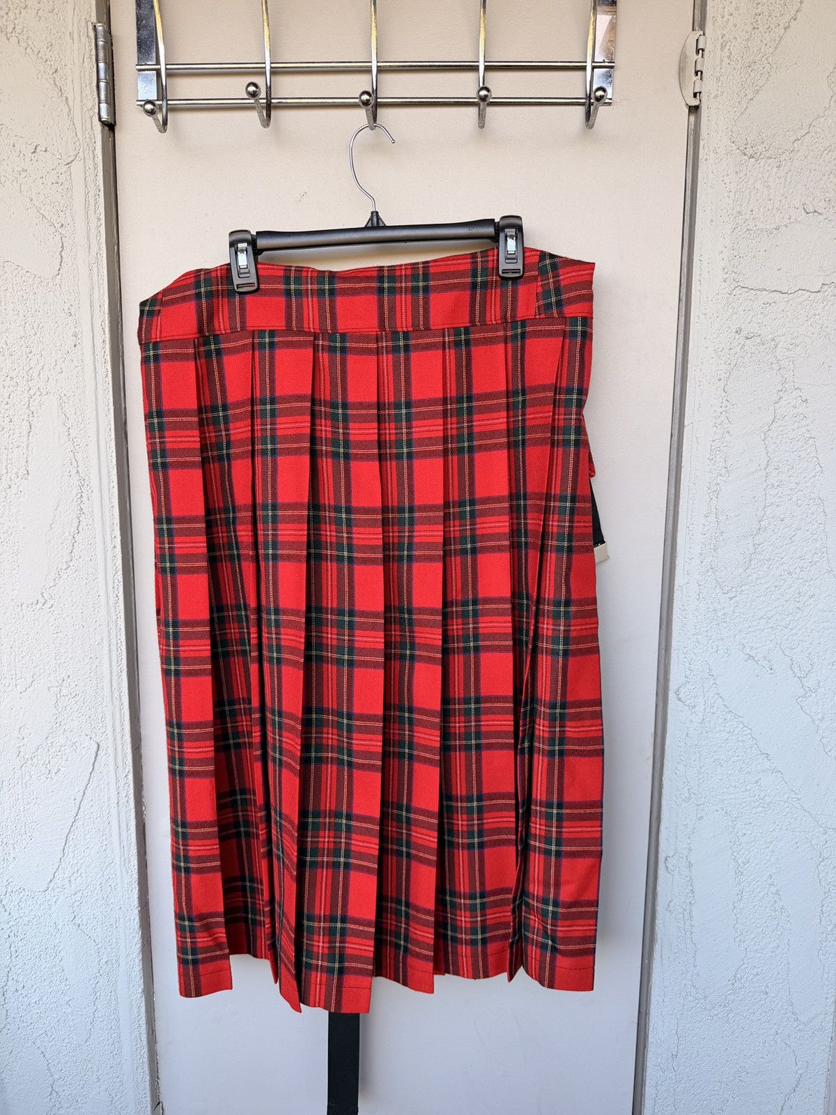 Junya Watanabe Junya Watanabe Comme des Garçons Red Tartan Midi Skirt Size 28" / US 6 / IT 42 - 4 Thumbnail
