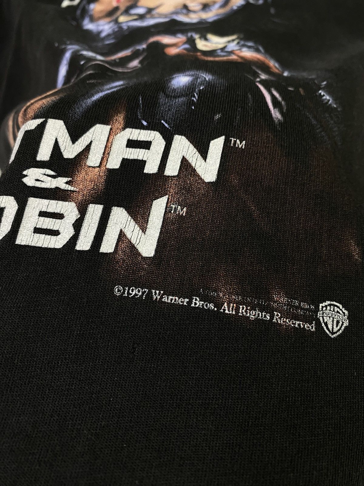 Vintage Vintage 90’s Batman & Robin Movie T-Shirt Size Medium Size US M / EU 48-50 / 2 - 4 Thumbnail