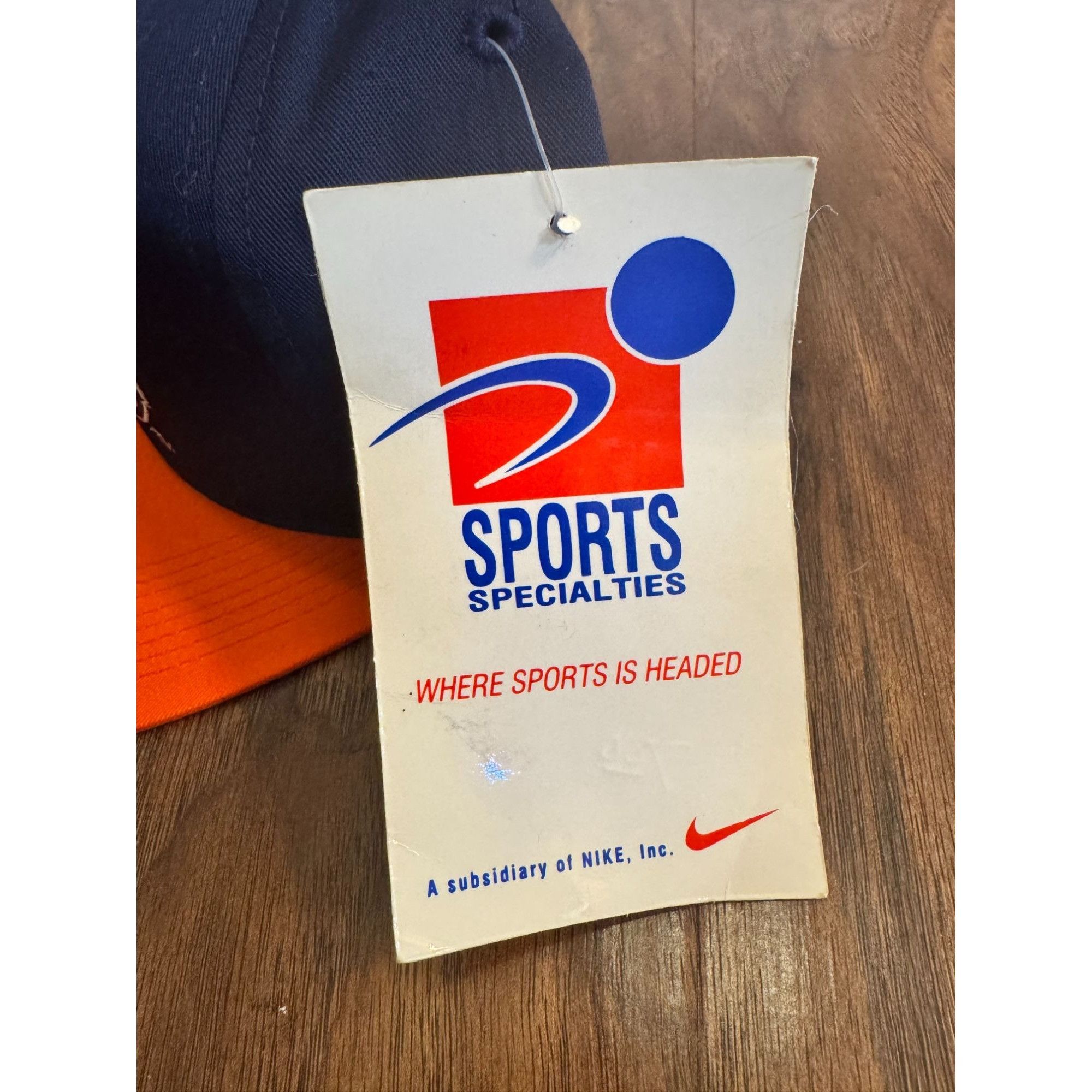 Sports Specialties VTG NOS Auburn University Blue Orange Snapback Hat NIKE Spor Size ONE SIZE - 10 Thumbnail
