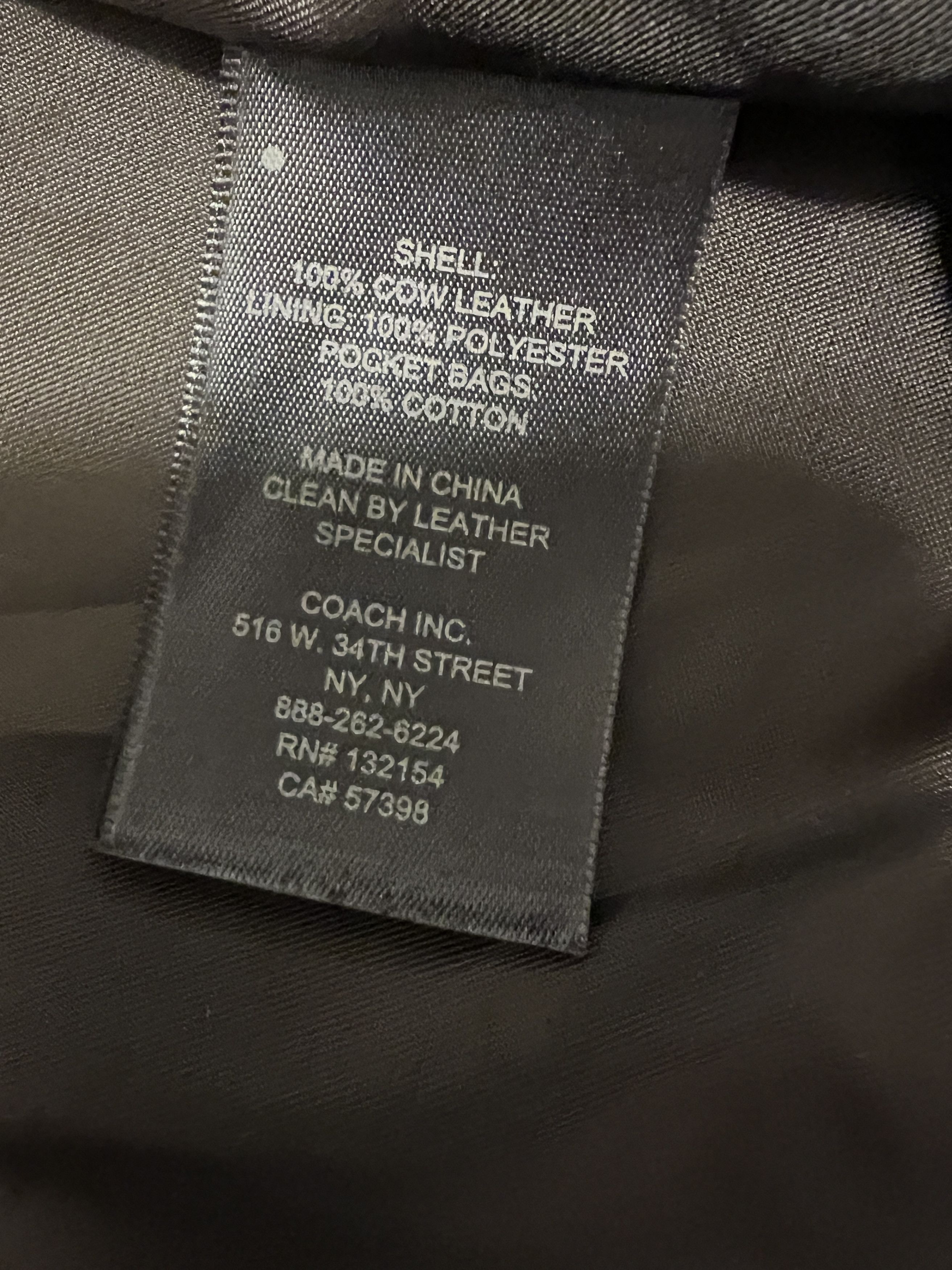 Coach Coach Brown Leather Moto Jacket – Men’s M – Like New Size US M / EU 48-50 / 2 - 8 Thumbnail