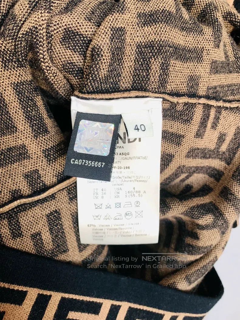 Fendi Fendi Monogram Printed Dress Size XS / US 0-2 / IT 36-38 - 5 Thumbnail