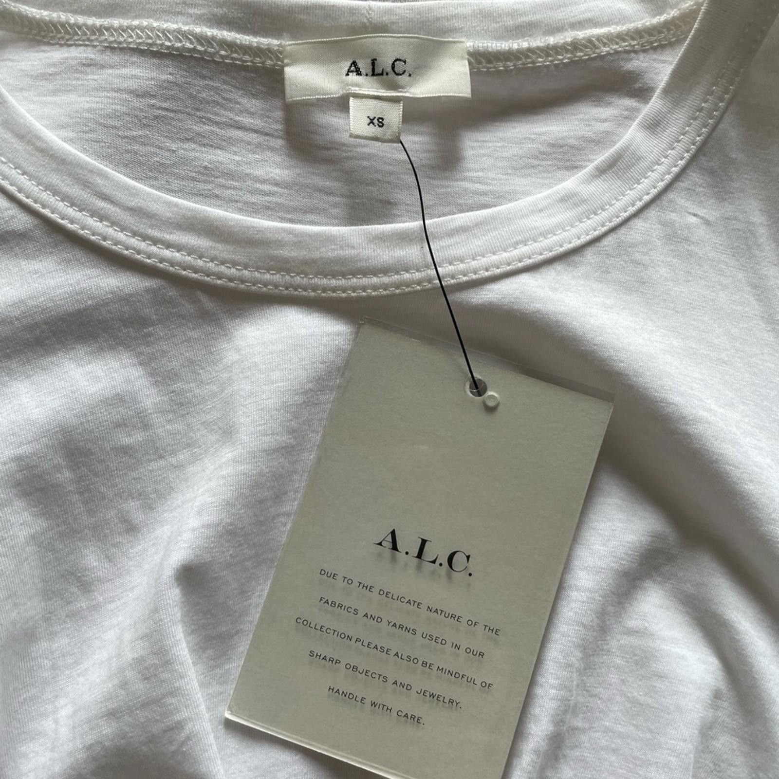 A.L.C. A.L.C. Mandy Long Sleeve Tie Front Crop Top White XS NWT Size XS / US 0-2 / IT 36-38 - 3 Thumbnail