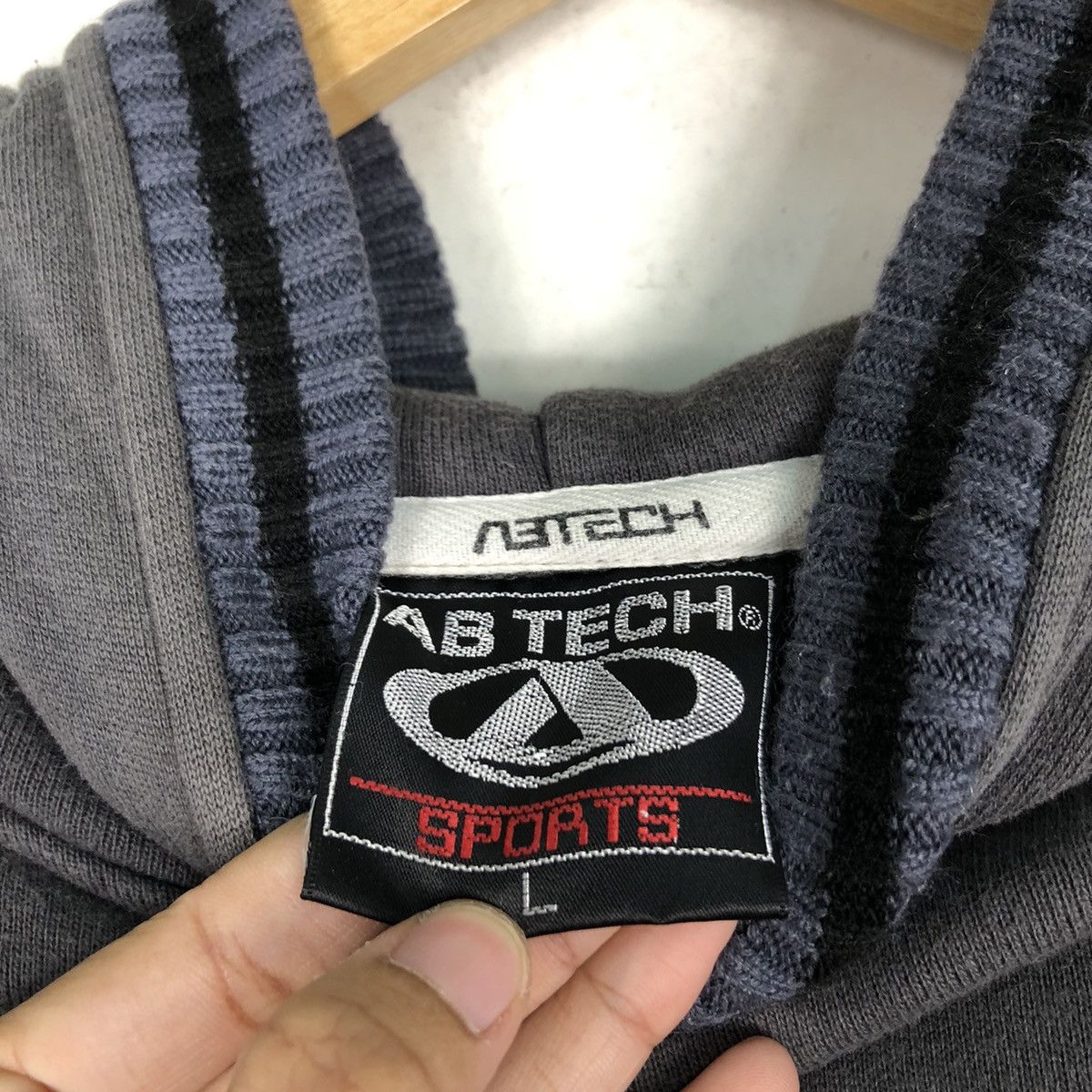 Japanese Brand AB tech Sport Hoodie Squadron Airforce Sweater Jacket Large Size US L / EU 52-54 / 3 - 14 Thumbnail