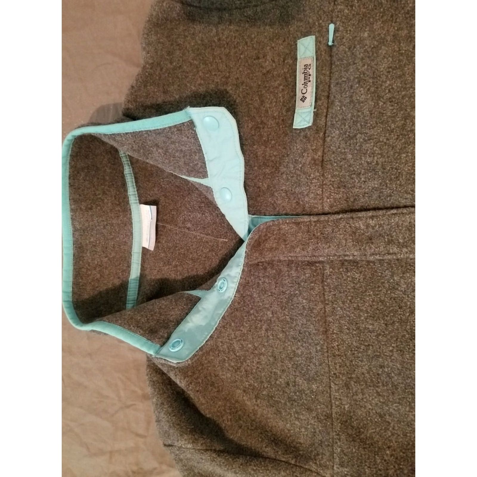 Vintage Womens Columbia Sweater L Large Gray Athletic PFG Size L / US 10 / IT 46 - 2 Thumbnail