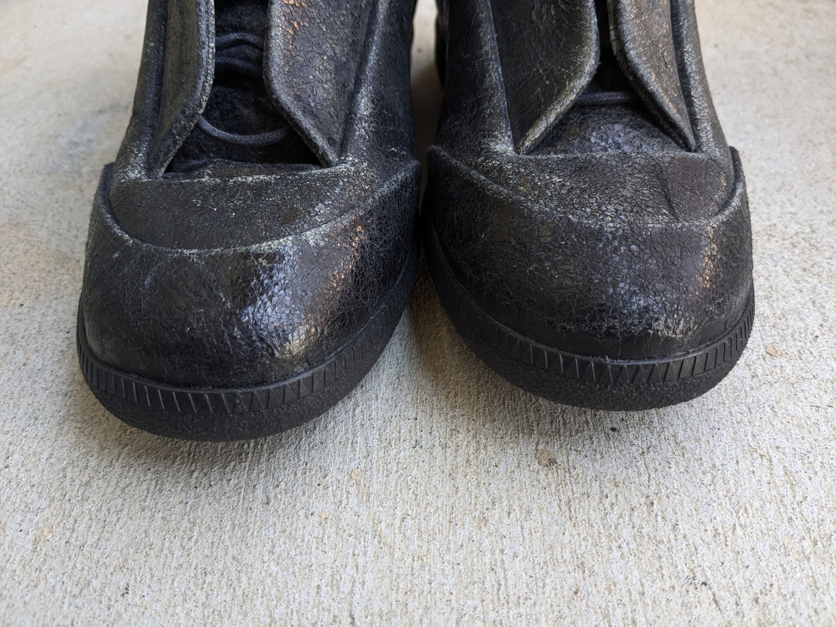 Maison Margiela Maison Margiela Future Black 12 45 Leather High Top Size US 12 / EU 45 - 2 Thumbnail