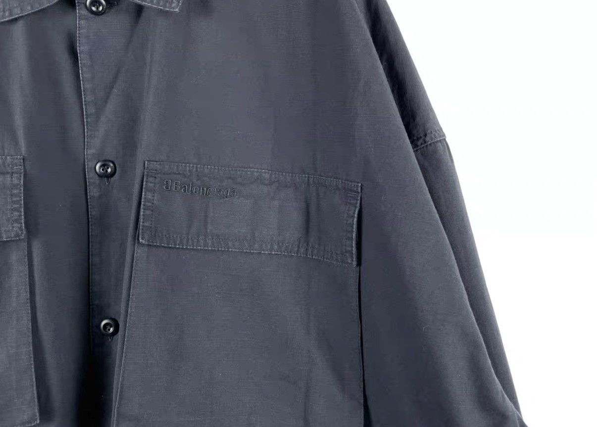 Balenciaga Balenciaga BB Four-Pocket Oversized Cargo Jacket J31 Size US XXS / EU 40 - 5 Thumbnail