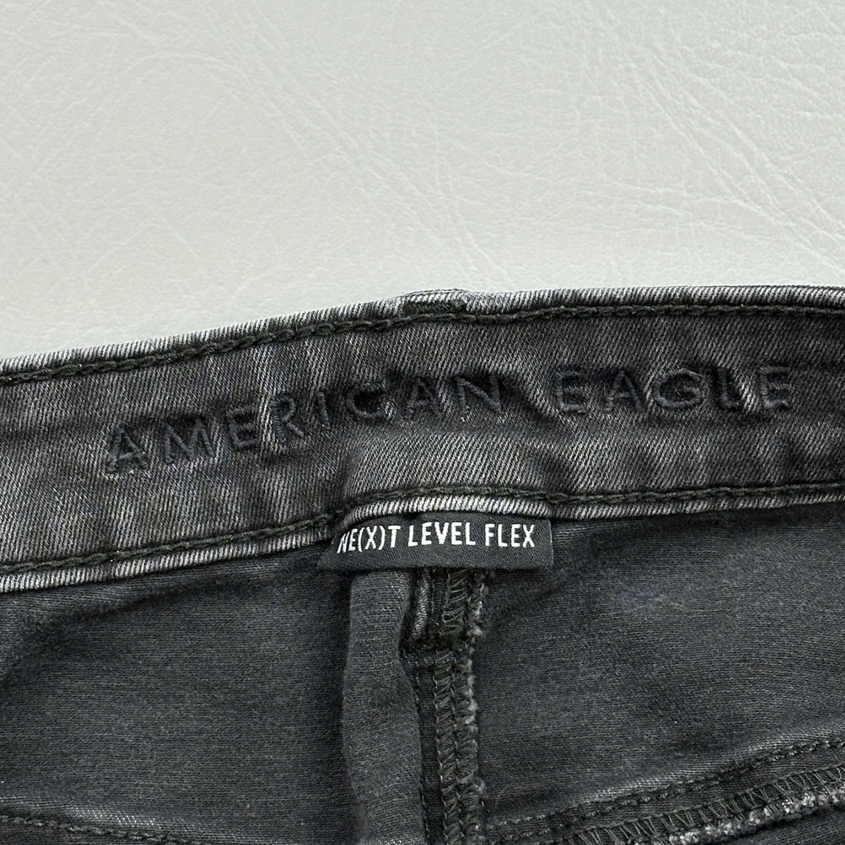 American Eagle Outfitters VINTAGE American Eagle Jeans Mens 28x32 Black Next Level Flex Slim Distressed Stretch Size US 28 / EU 44 - 6 Thumbnail