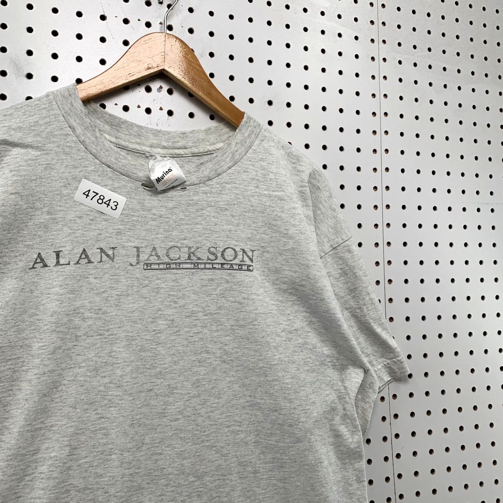 Vintage VINTAGE Alan Jackson High Mileage T Shirt Mens XL Gray Country Music Made USA Size US XL / EU 56 / 4 - 7 Thumbnail