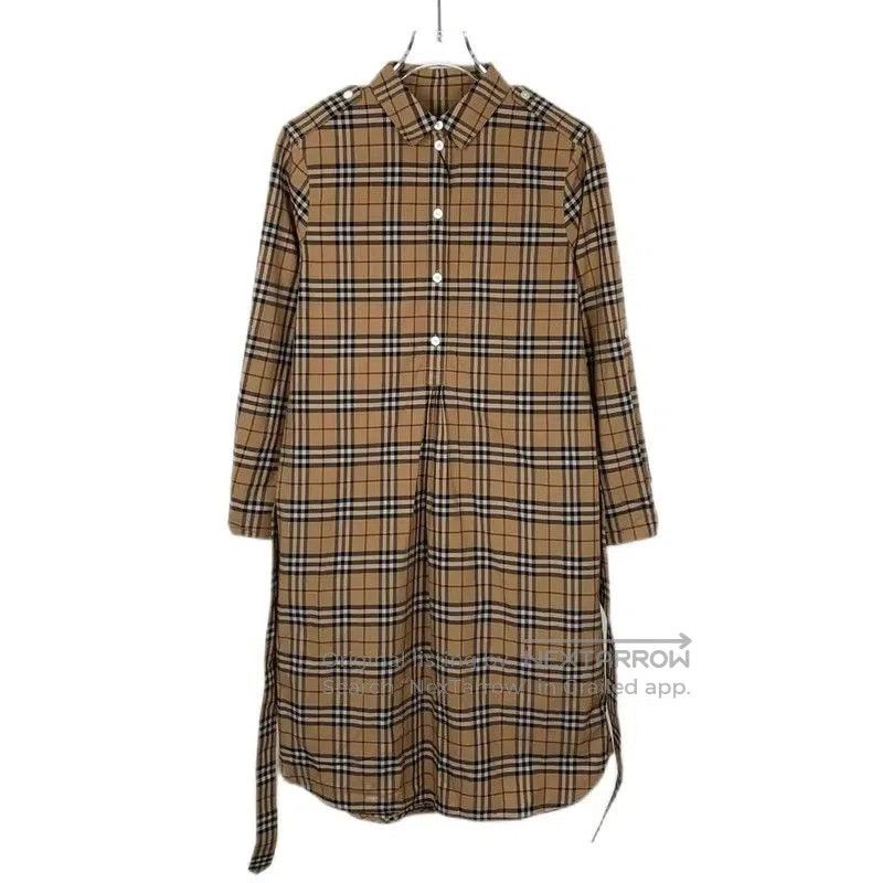 Burberry Burberry Brown Cotton Women's Dress. Size XS / US 0-2 / IT 36-38 - 1 Thumbnail