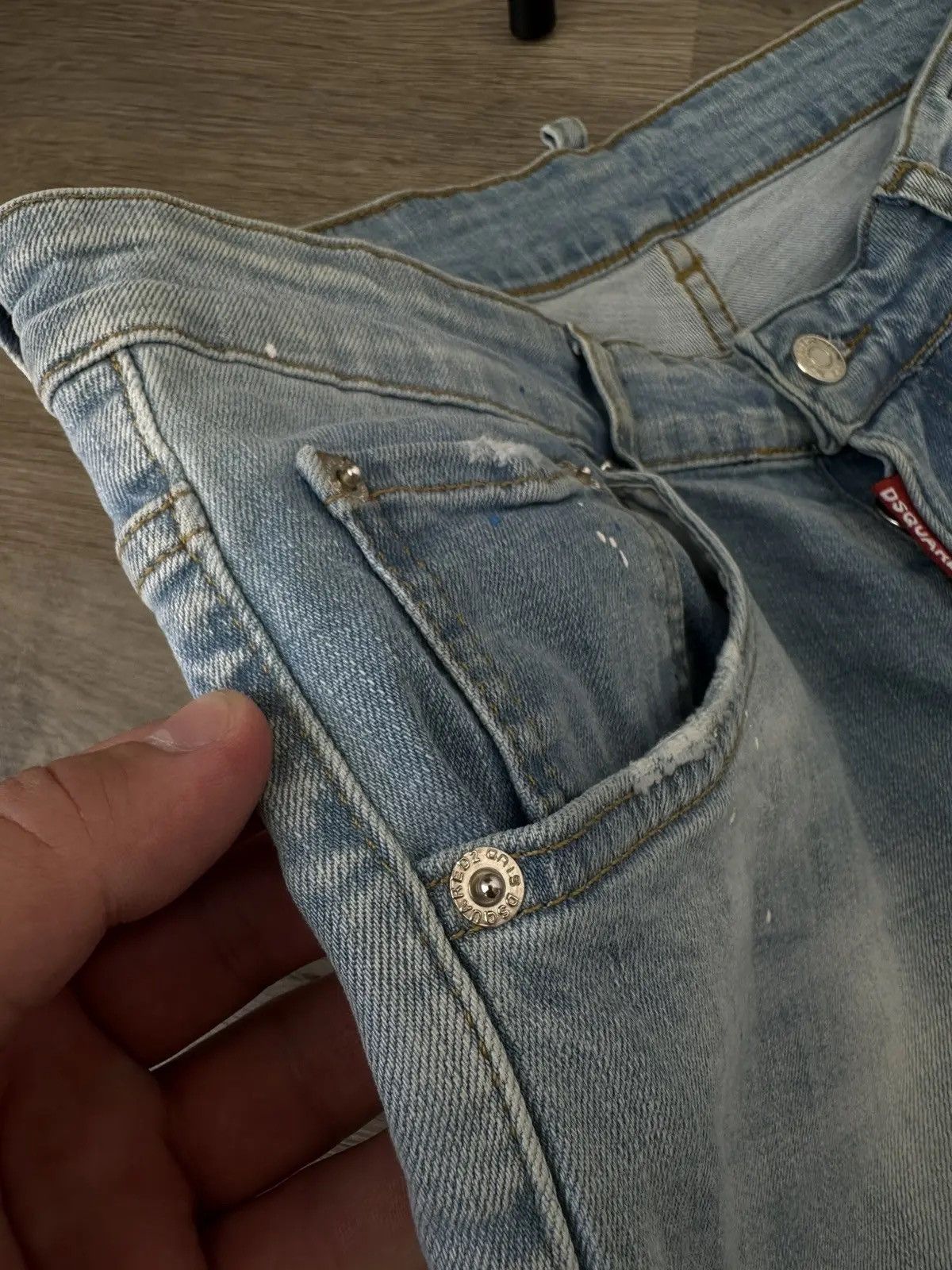 Dsquared2 Vintage Japanese Denim Blue Faded Dsquared Mens Pants Size US 30 / EU 46 - 8 Thumbnail