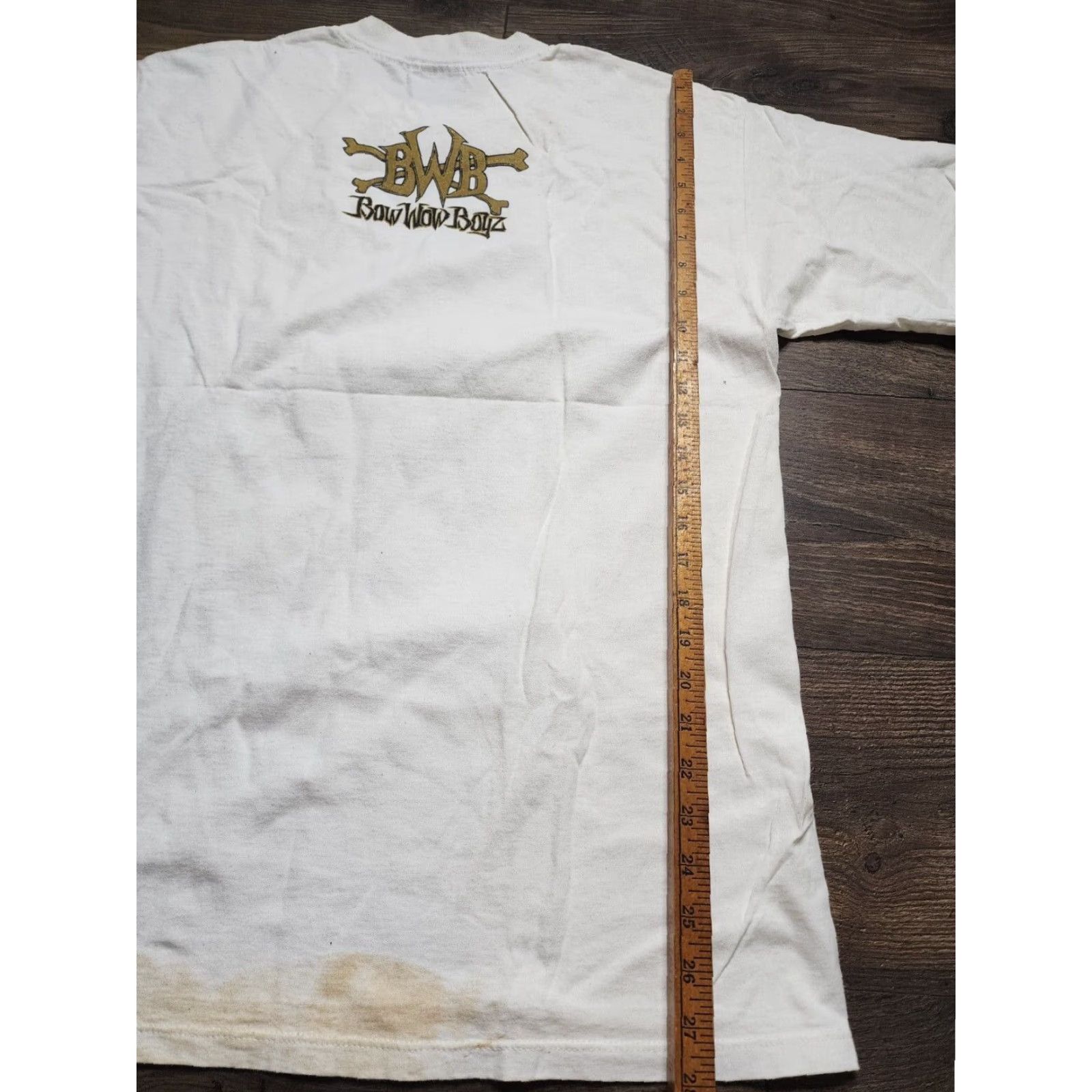 Doublet VINTAGE Bow Wow Boyz T-Shirt - Hoodie? No, T-Shirt. Category: T-Shirt. Adult L. Ivory. 90s Dog Graphic, Double-Sided, Rottweiler Theme. Mens. Size US L / EU 52-54 / 3 - 3 Thumbnail