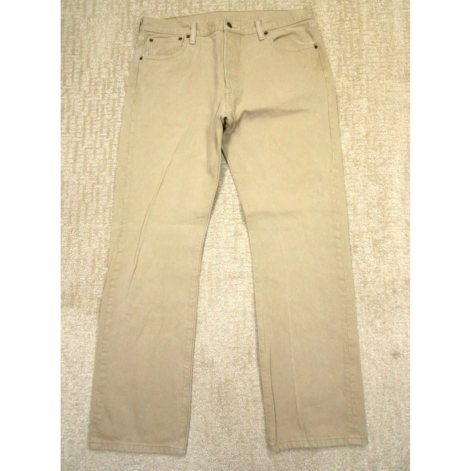 Levi's Levi's 501 Jeans Men 36x32 Light Wash Brown Button Fly Original Fit Denim Pants Shirt? Size US 36 / EU 52 - 2 Thumbnail