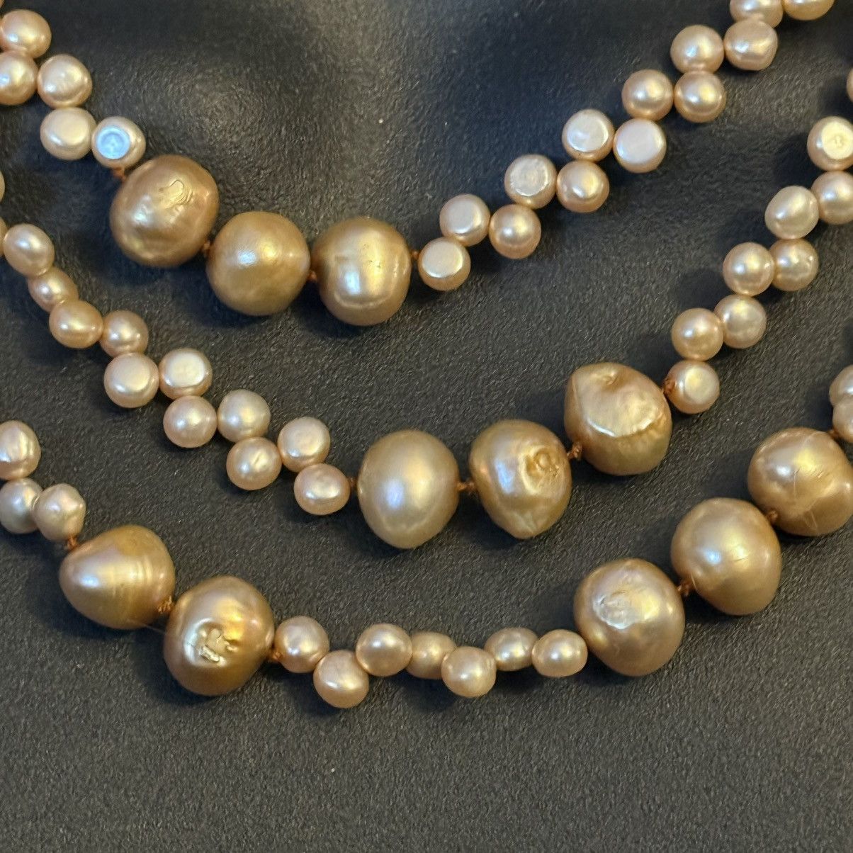 Vintage Vintage long South Sea Baroque pearl necklace Size ONE SIZE - 4 Thumbnail