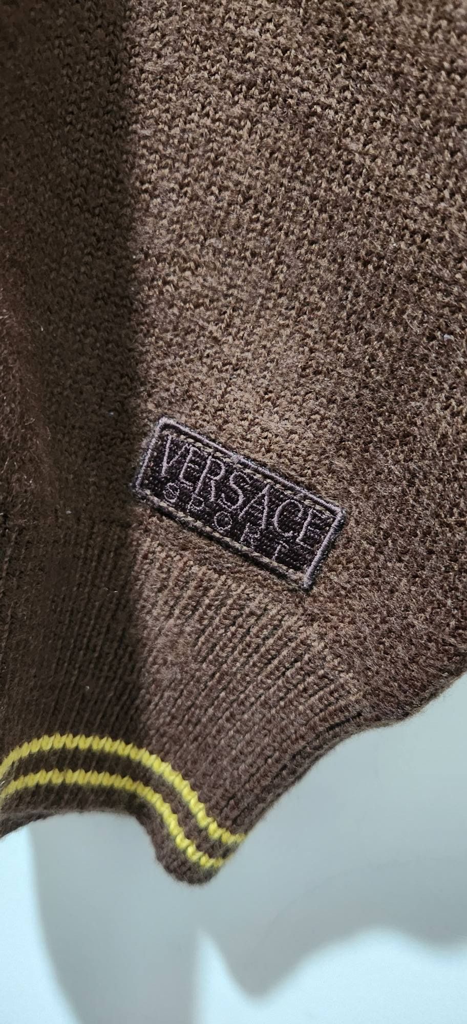 Versace Versace Sport Polo Knitwear Vintage Brown Size US S / EU 44-46 / 1 - 9 Thumbnail