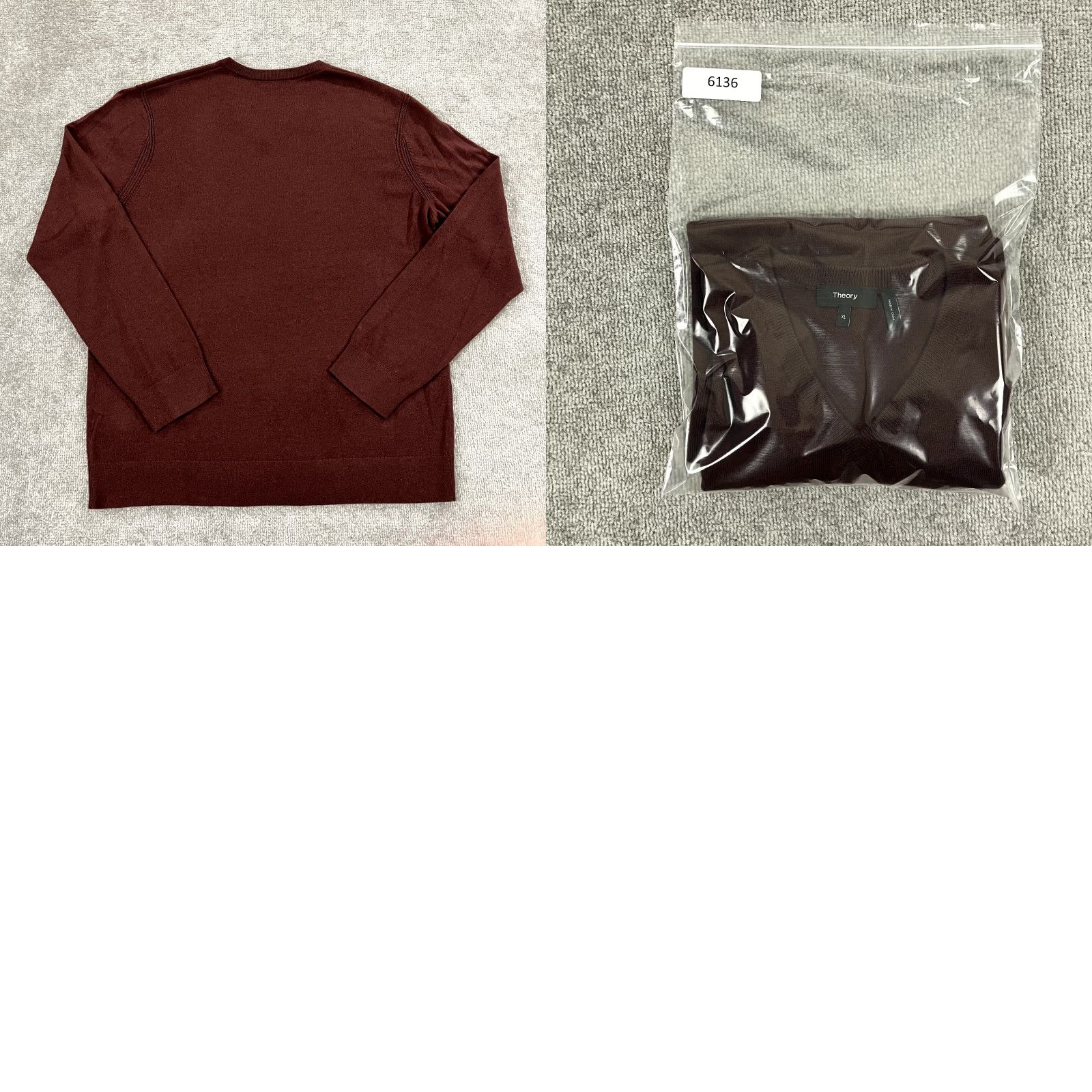 Theory **Theory Men's XL Red Merino Wool Pullover V-Neck Knit Sweater** User: **Theory Men's XL Red Merino Wool Knit Pullover V-Neck Sweater** Size US XL / EU 56 / 4 - 8 Thumbnail