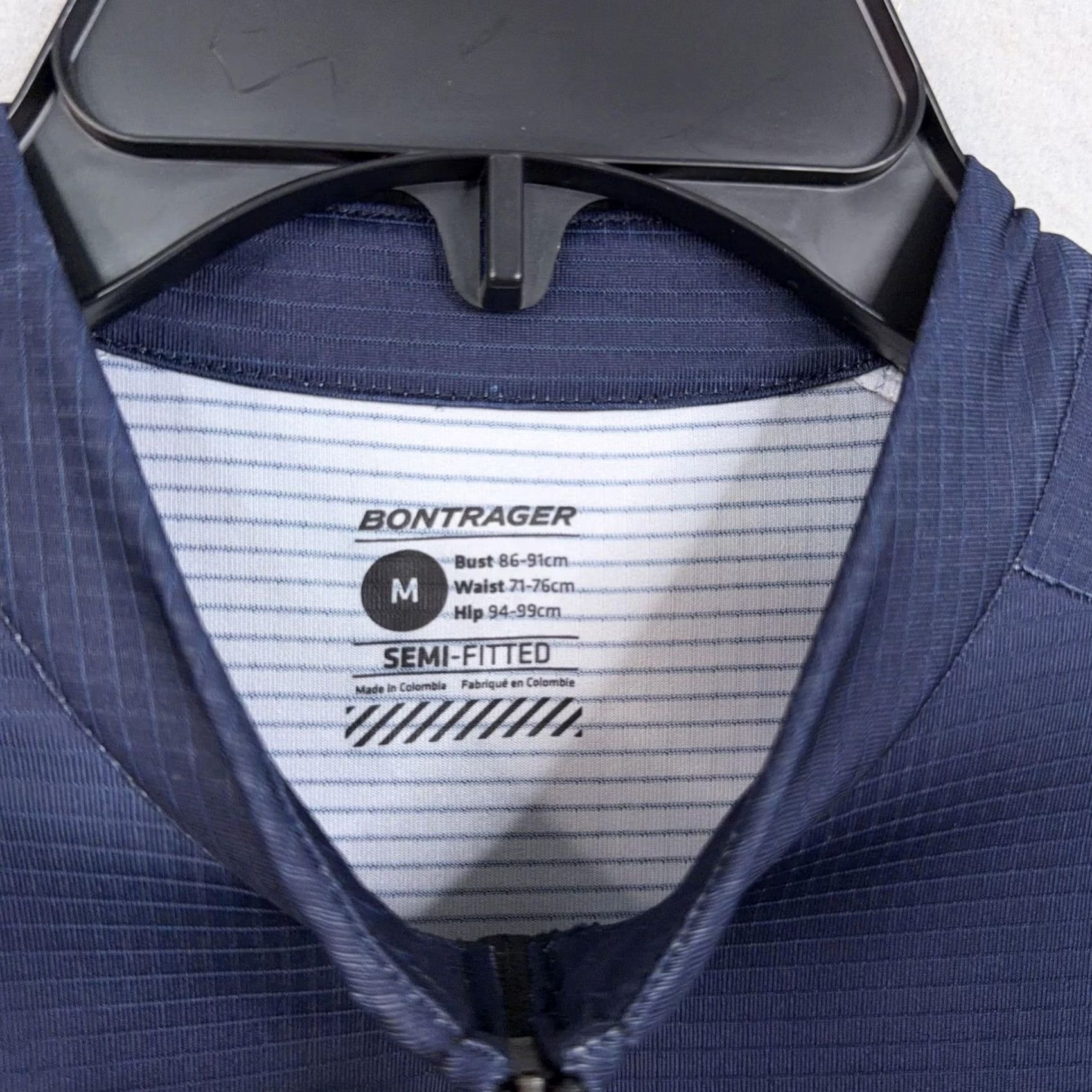 Vintage Bontrager Jersey Womens M Navy Blue Trek Travel Full Zip Cycling Top Bike Size M / US 6-8 / IT 42-44 - 3 Thumbnail