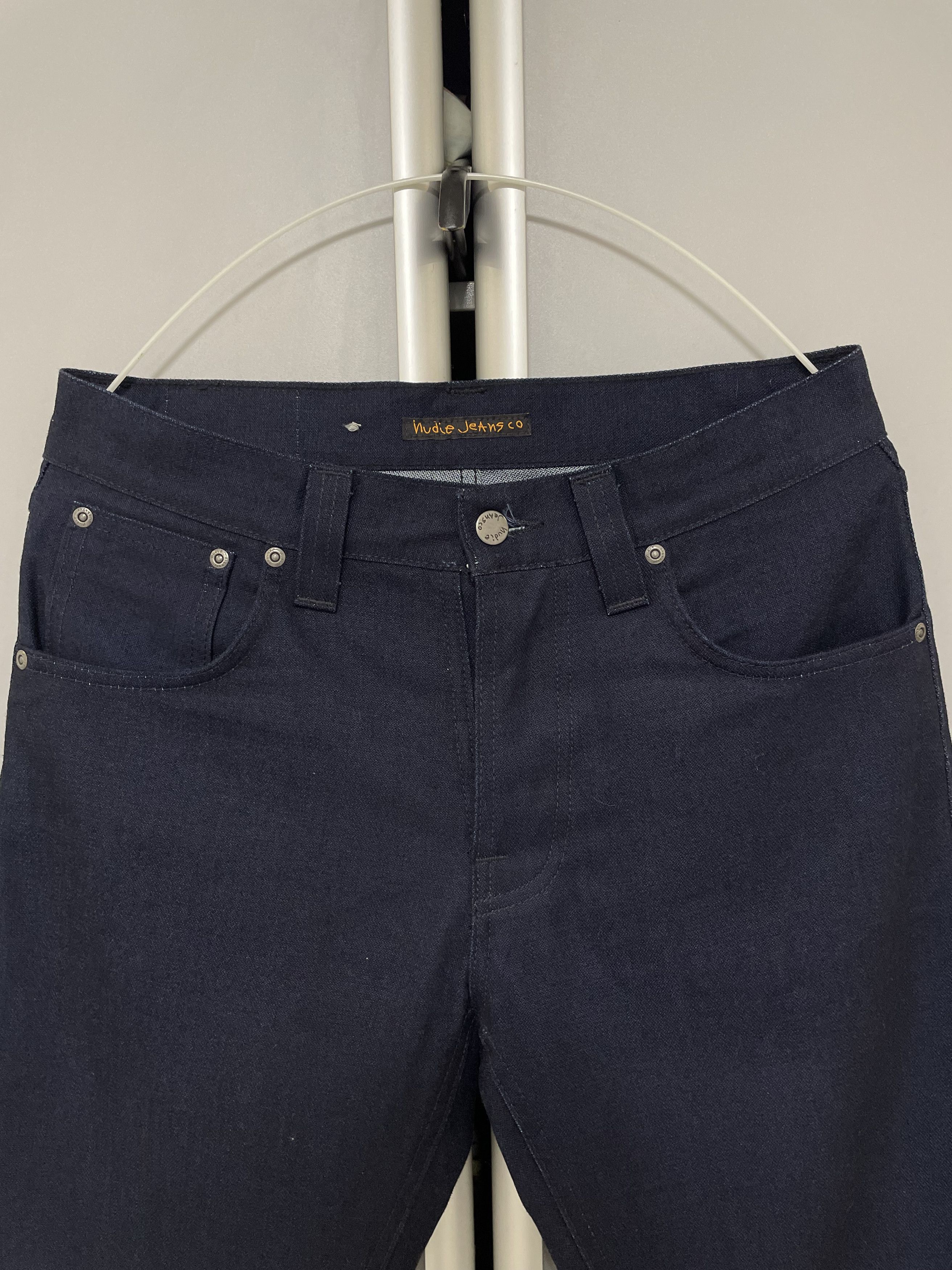 Nudie Jeans Nudie Jeans Steady Eddie Dry Broken Navy Jeans Denim Pants Size US 30 / EU 46 - 5 Thumbnail