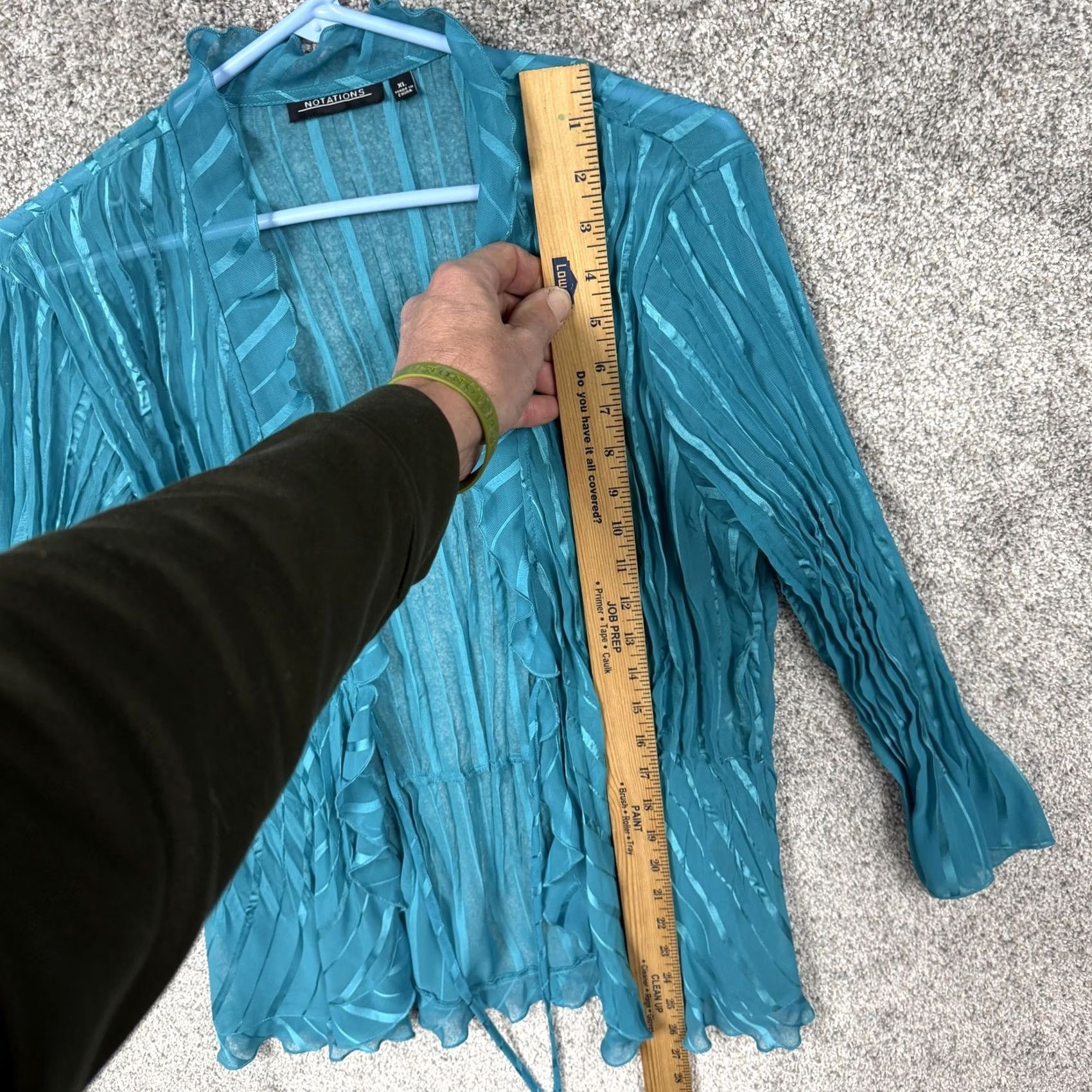 Vintage Notations Blouse XL Blue Women's Festival Romantic Fairy Chic Tunic Size XL / US 12-14 / IT 48-50 - 2 Thumbnail
