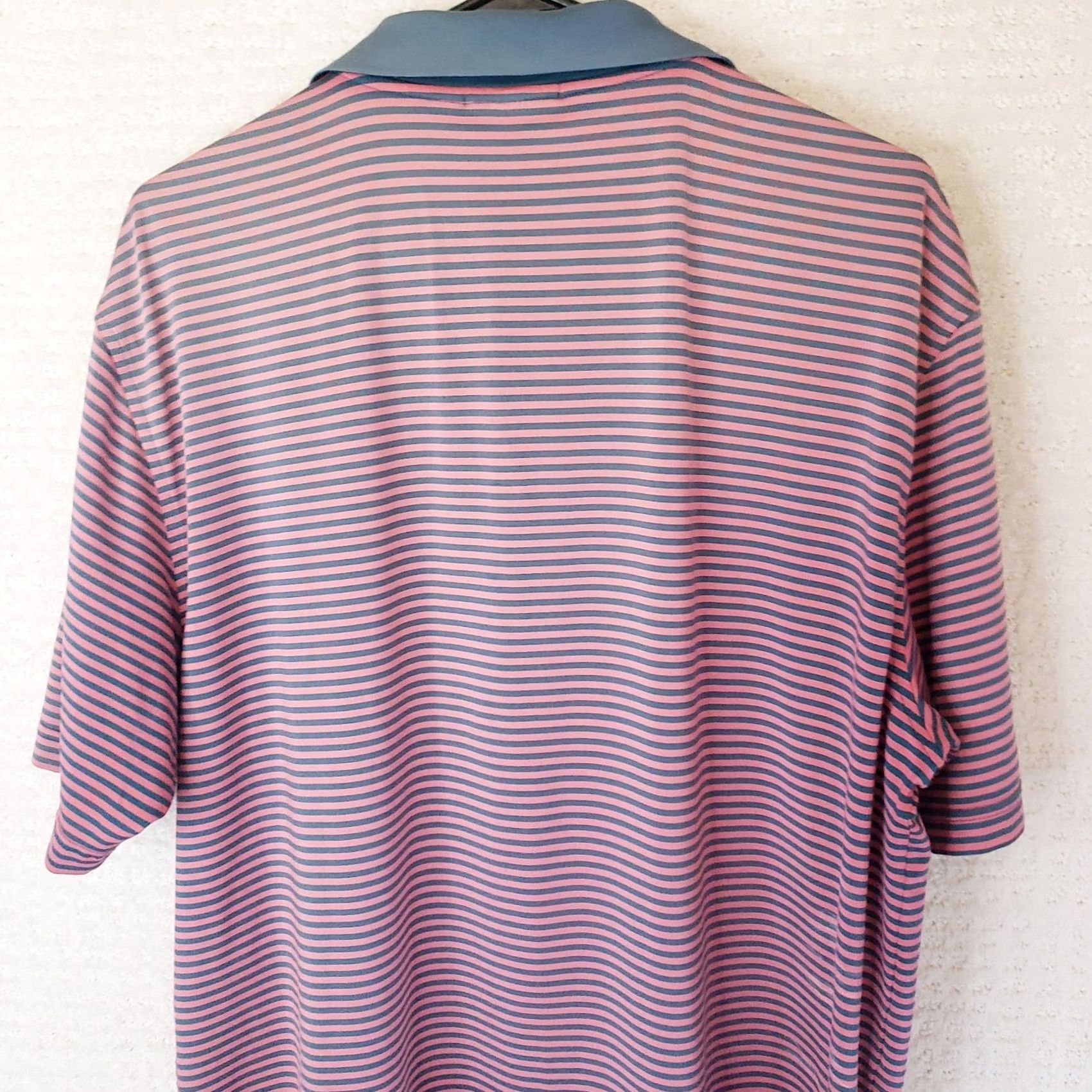Peter Millar Peter Millar Polo Shirt L Mens Summer Comfort Pink Blue Striped Golf Short Sleeve Size US L / EU 52-54 / 3 - 7 Thumbnail