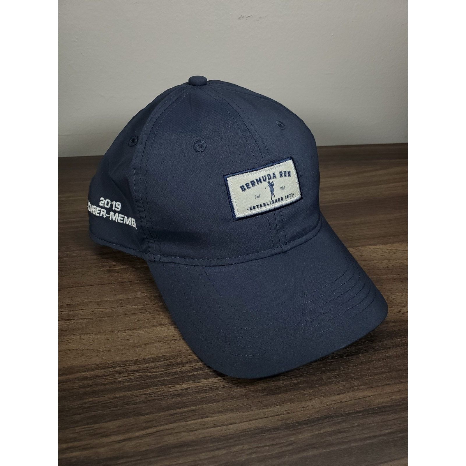 PGA Tour Bermuda Run Golf Hat 2019 Member Cap Navy Blue Ahead Size ONE SIZE - 1 Thumbnail